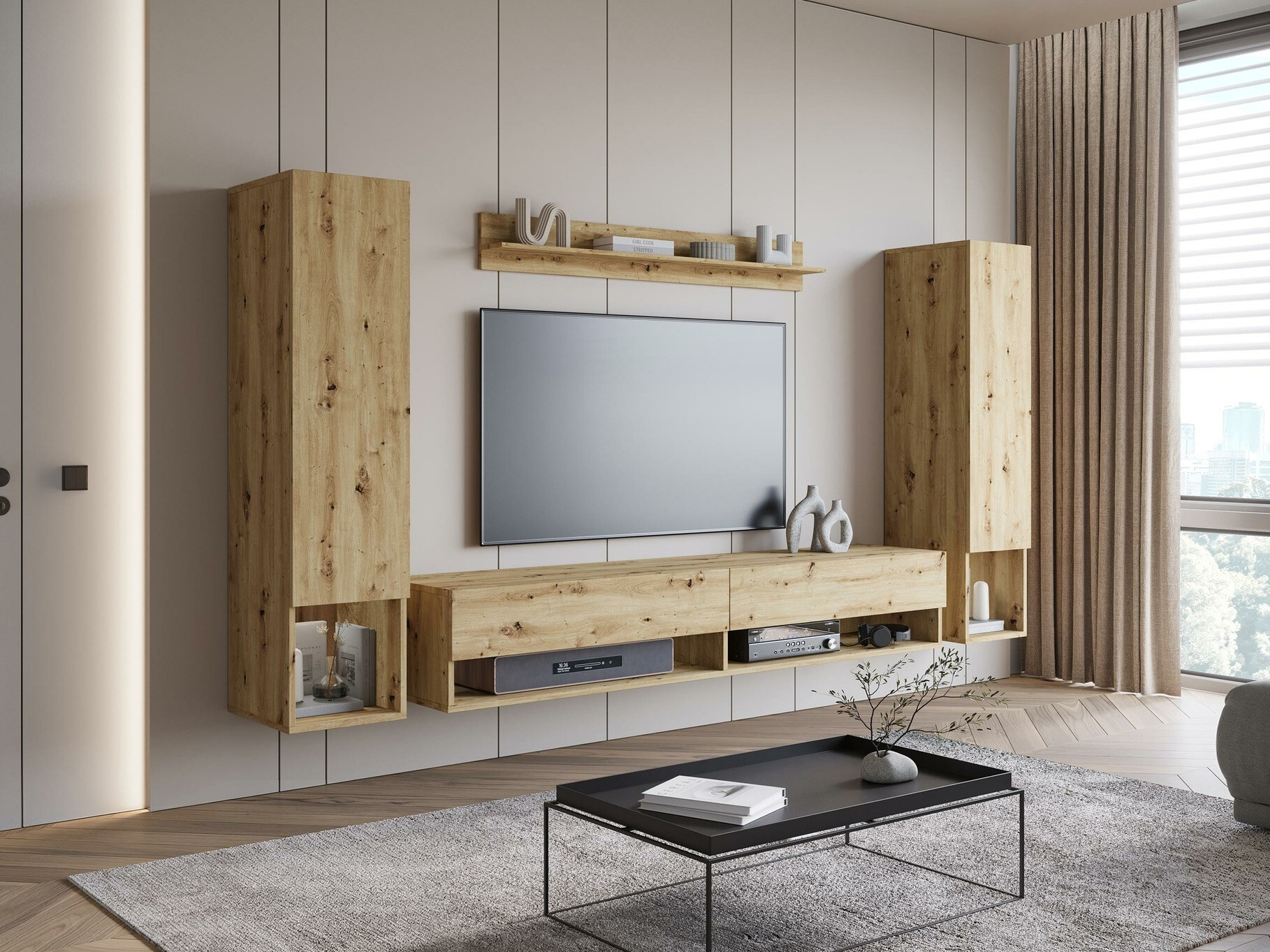 Wohnzimmer-Set Sarasota 176 (Artisan-Eiche)