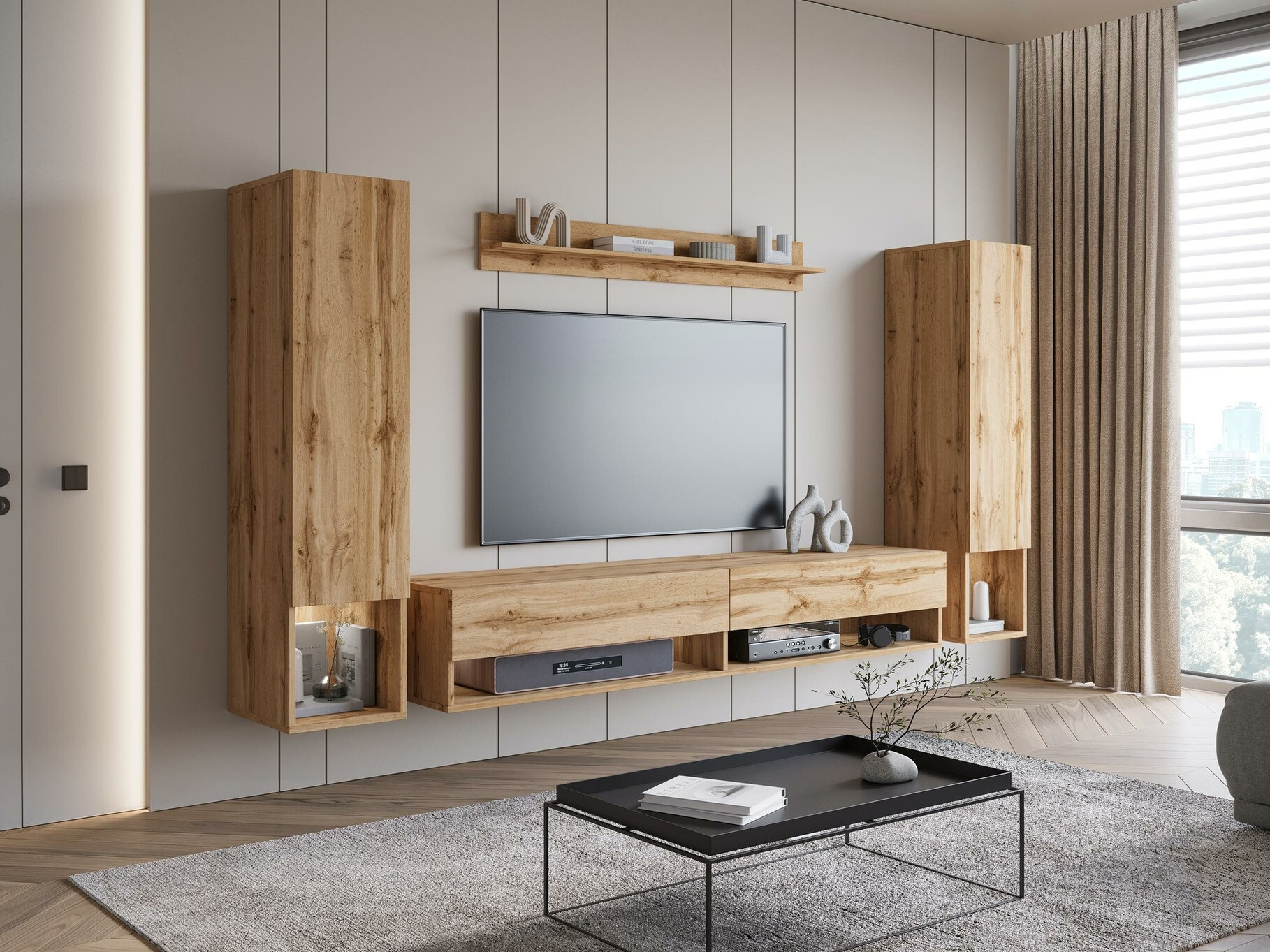 Wohnzimmer-Sets Sarasota 176 (Wotan Eiche)