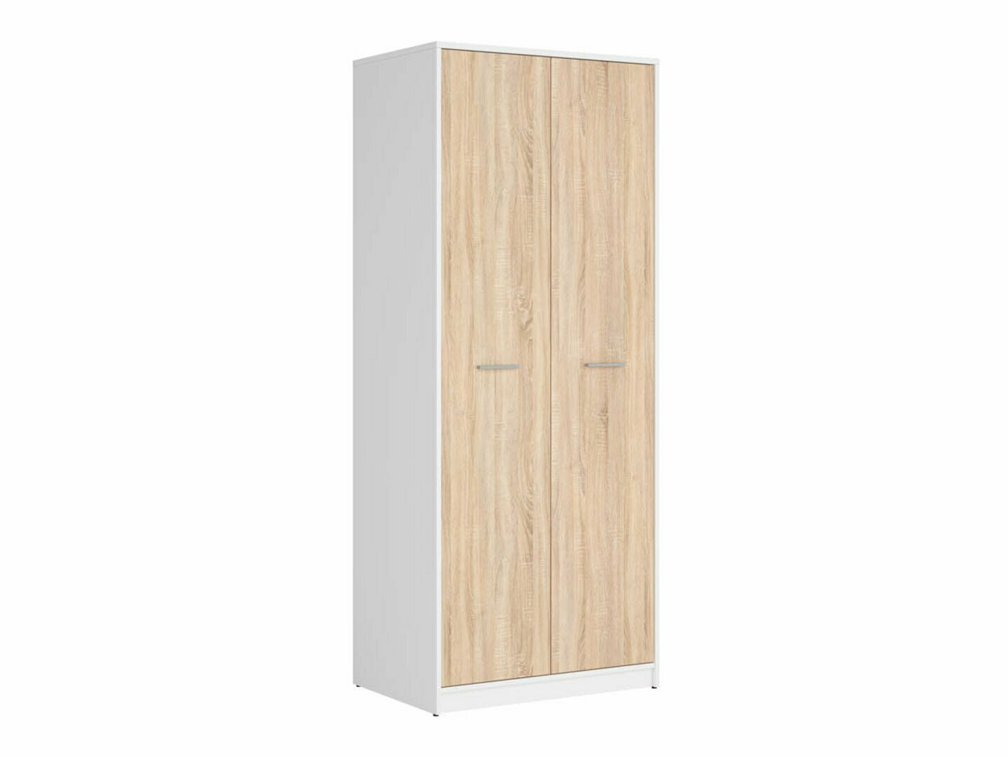 Kleiderschrank Novsore 120 (Weiss + Sonoma-Eiche)
