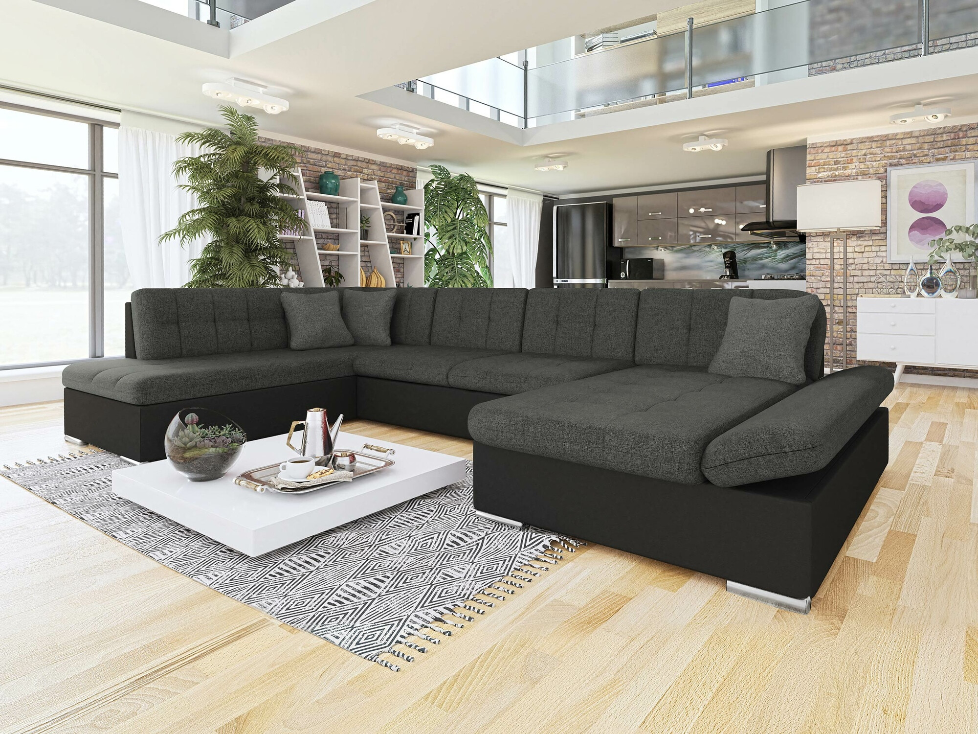 Ecksofa Comfivo Tilia (Soft 011 + Lux 06 + Lux 05)