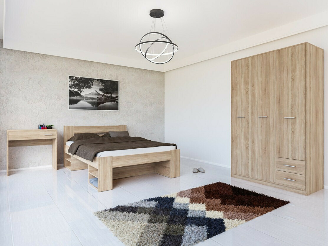 Schlafzimmer-Set Novsore 144 (Sonoma eichenholz)
