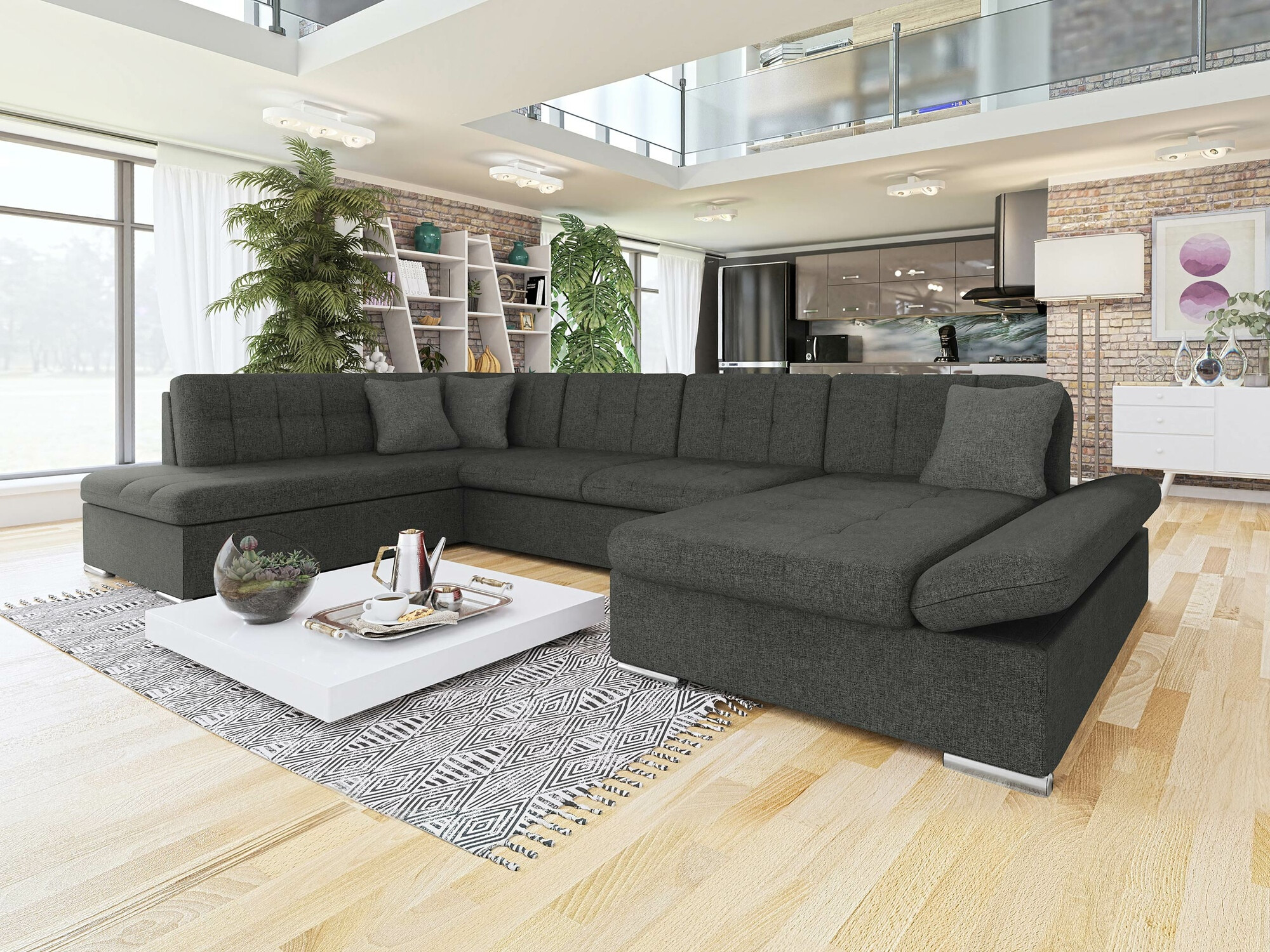 Ecksofa Comfivo Tilia (Lux 06 + Lux 05)