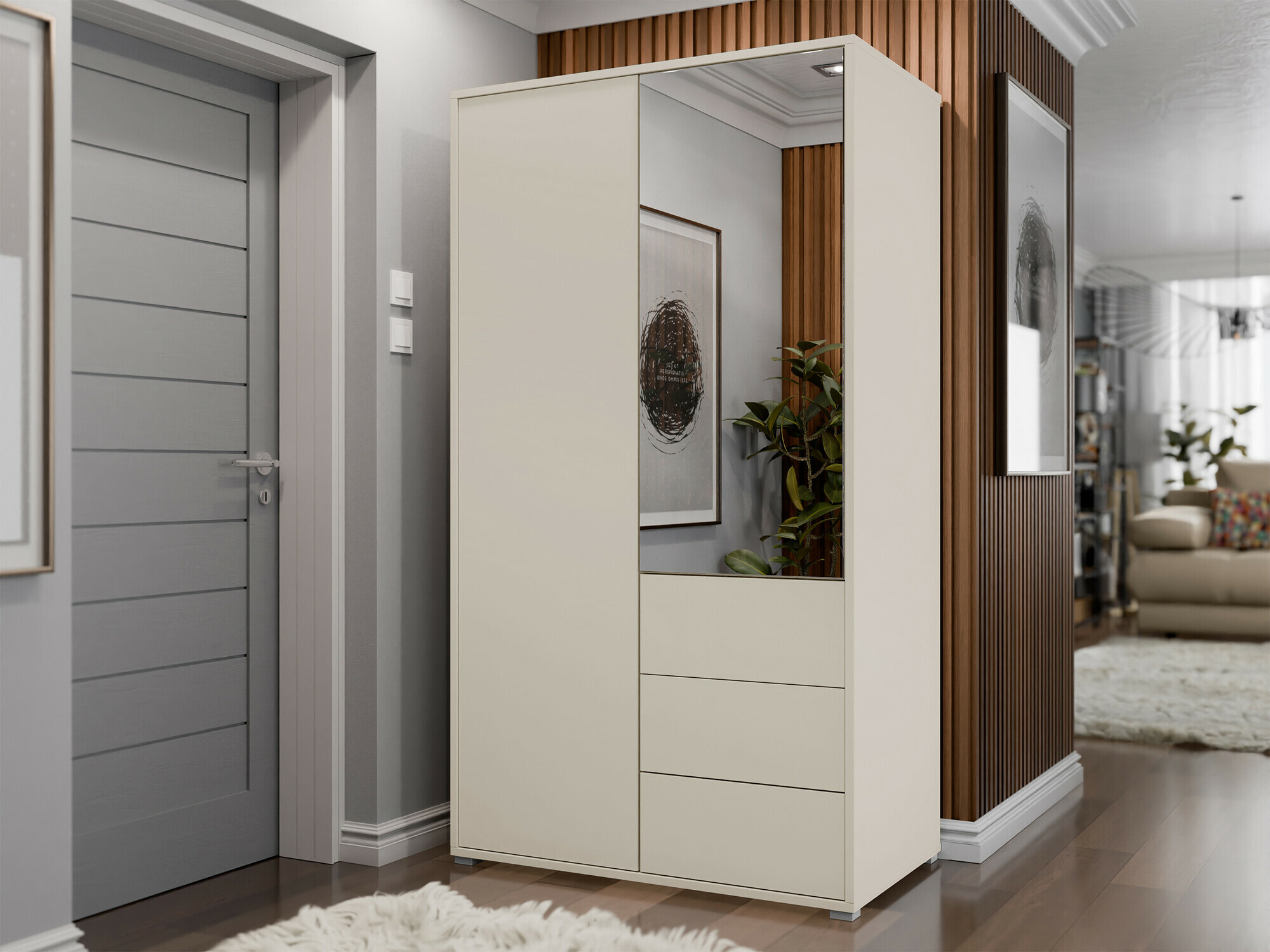 Kleiderschrank Comfivo Tutela (Kaschmir)