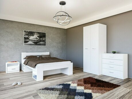 Schlafzimmer-Set Novsore 147 (Weiss)