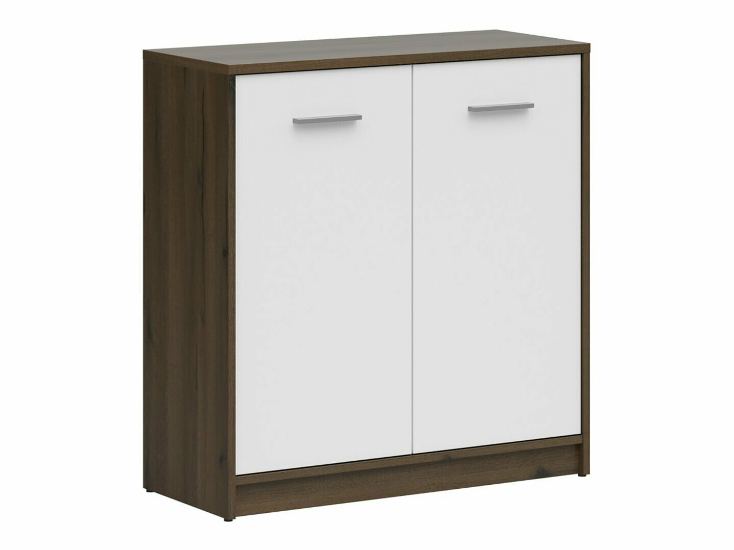 Sideboard Novsore 116 (Eichenholzoptik dunkel + Weiss)