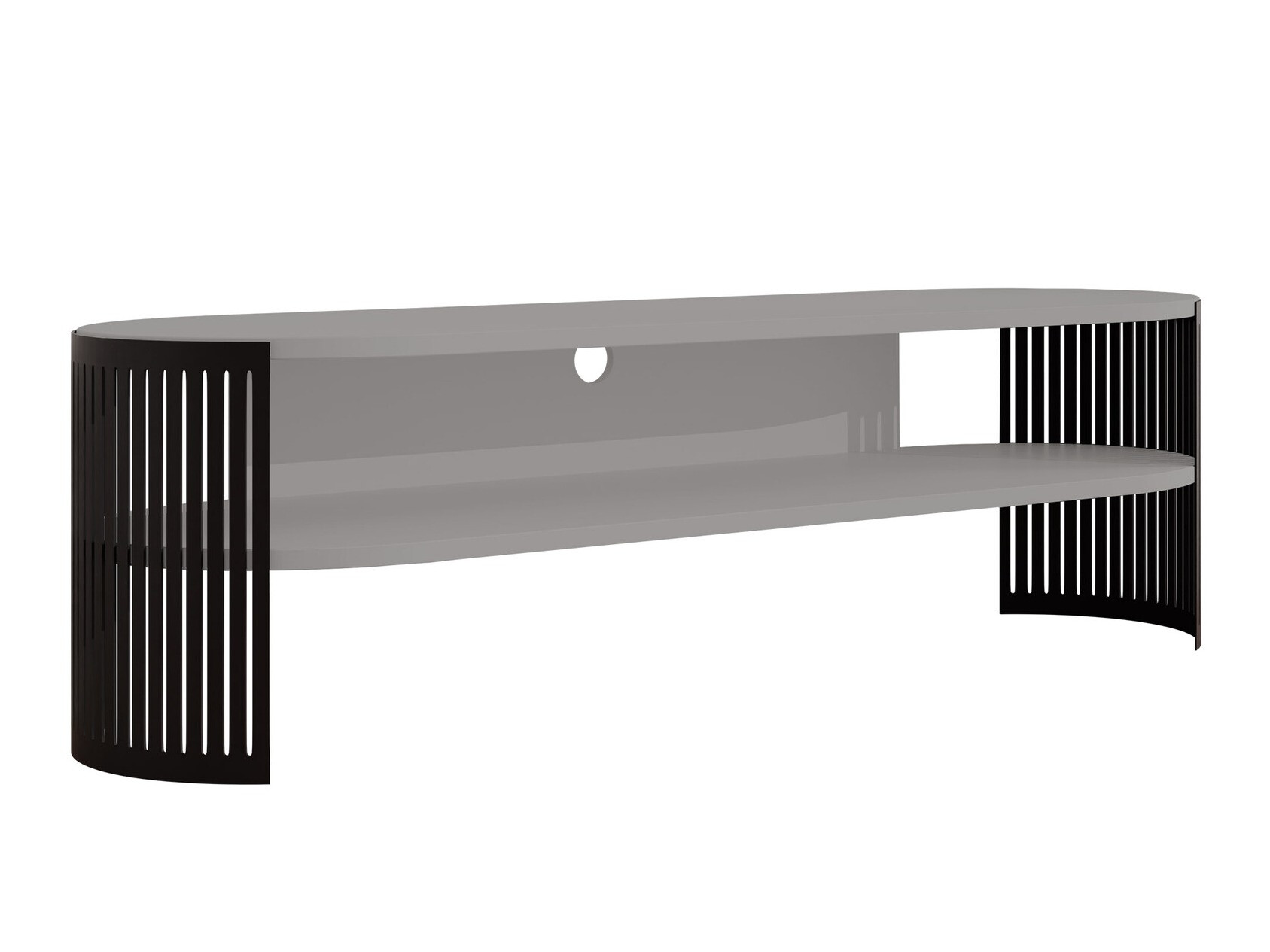 TV-Möbel Civer (Schwarz + Graphit)