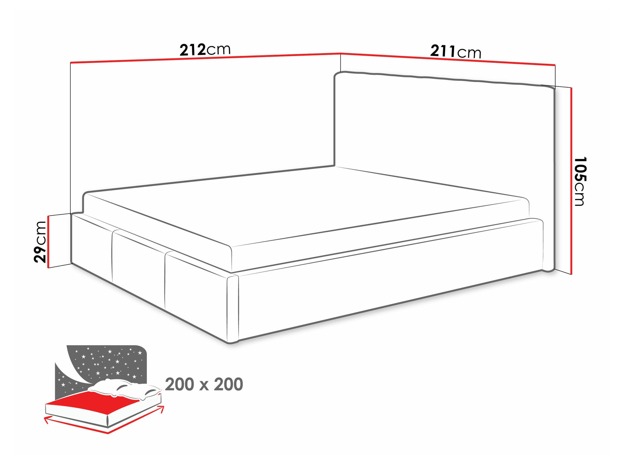 Bett ComfiDream Fenara I (Fresh 32)