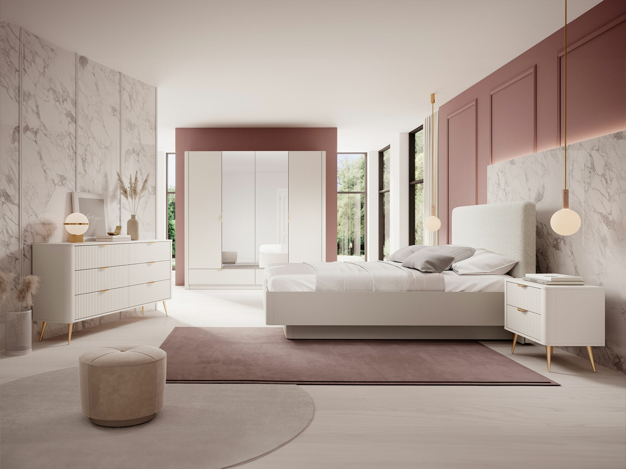 Schlafzimmer-Set Lectum