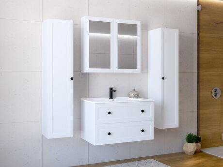 Badezimmer-Set Fiovele 106 (Weiss)