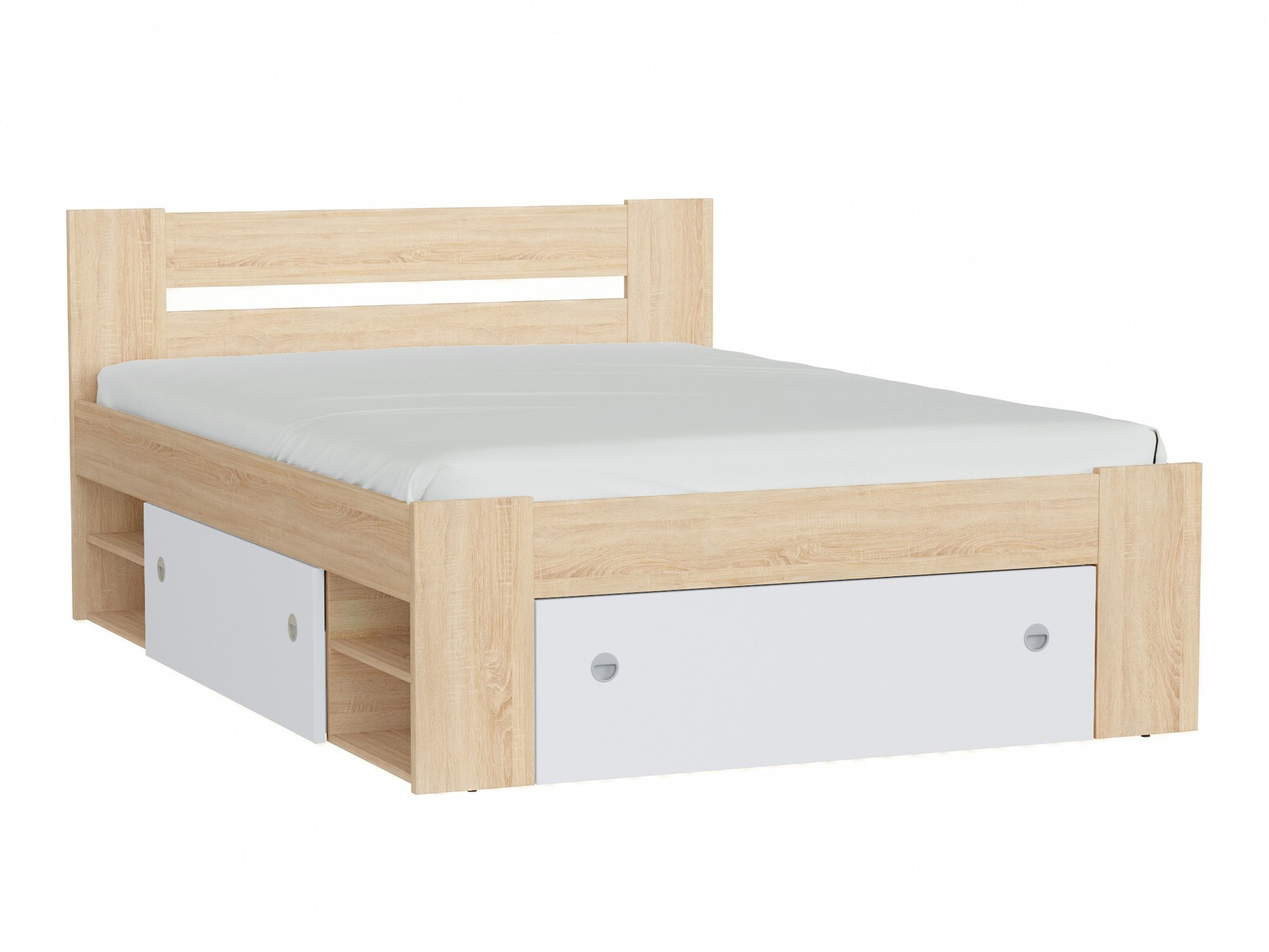 Bett Novsore 128 (Sonoma-Eiche)