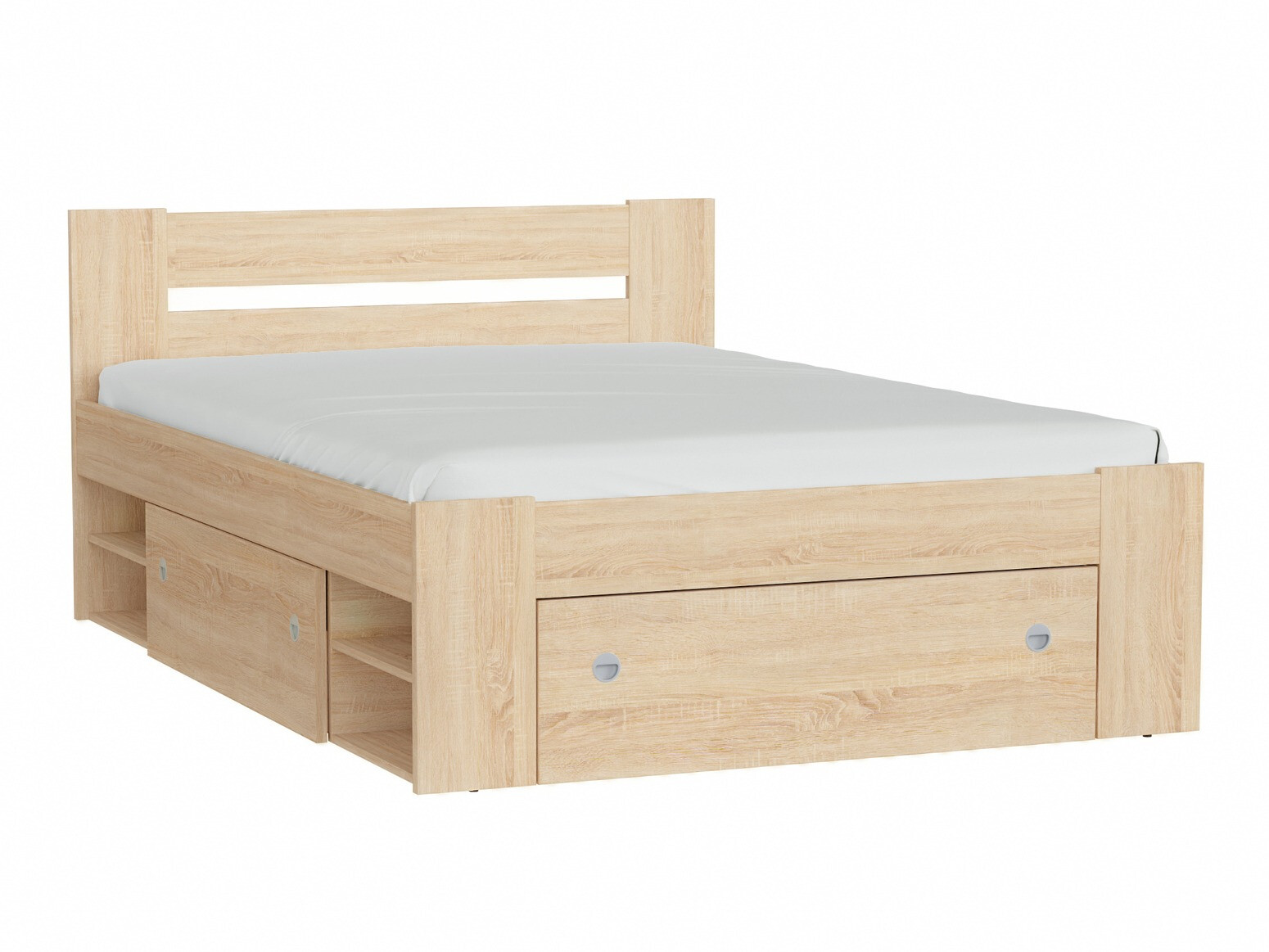 Bett Novsore 128 (Sonoma-Eiche)