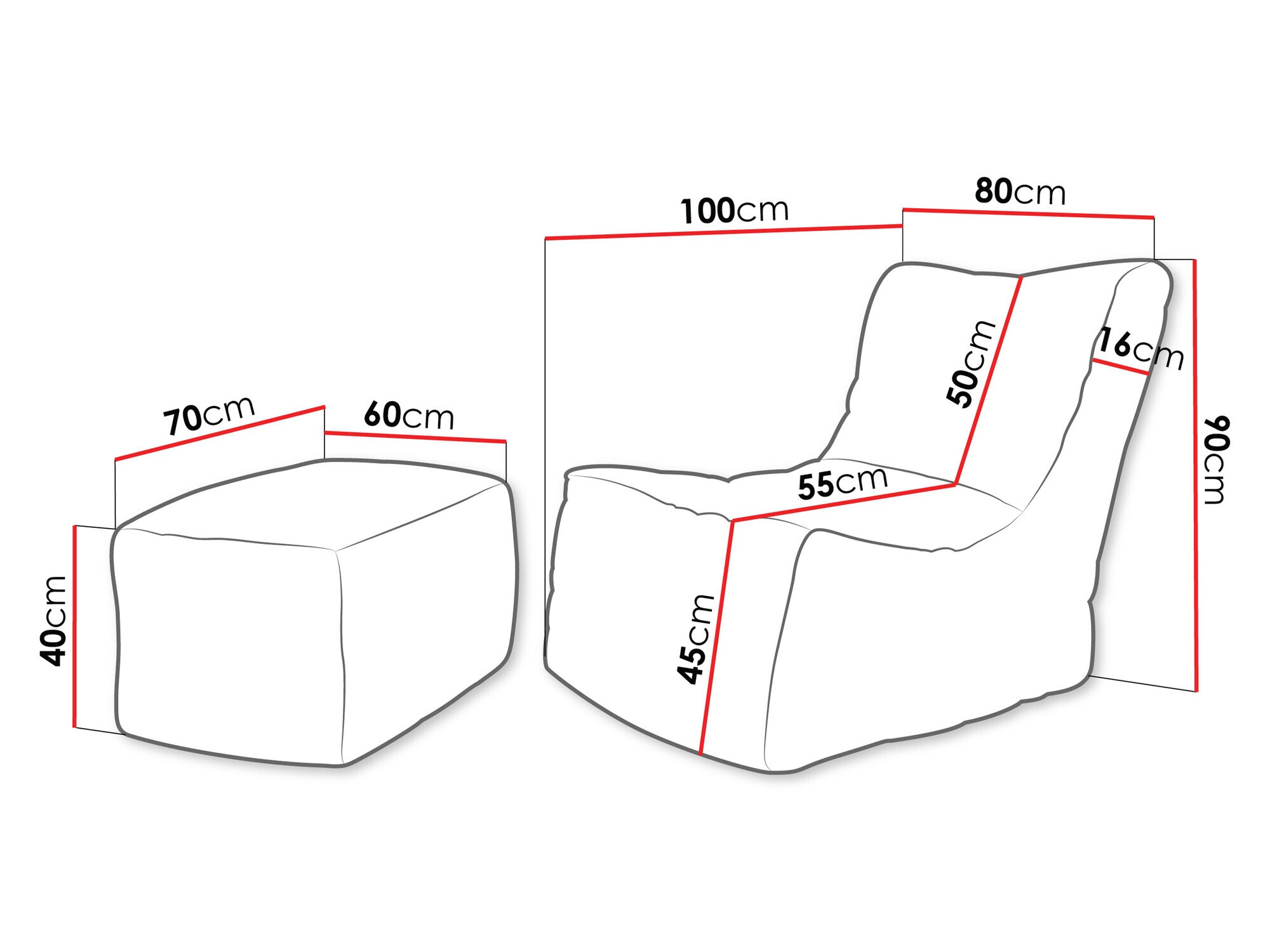 Sitzsack Passeral II (Poso 100)