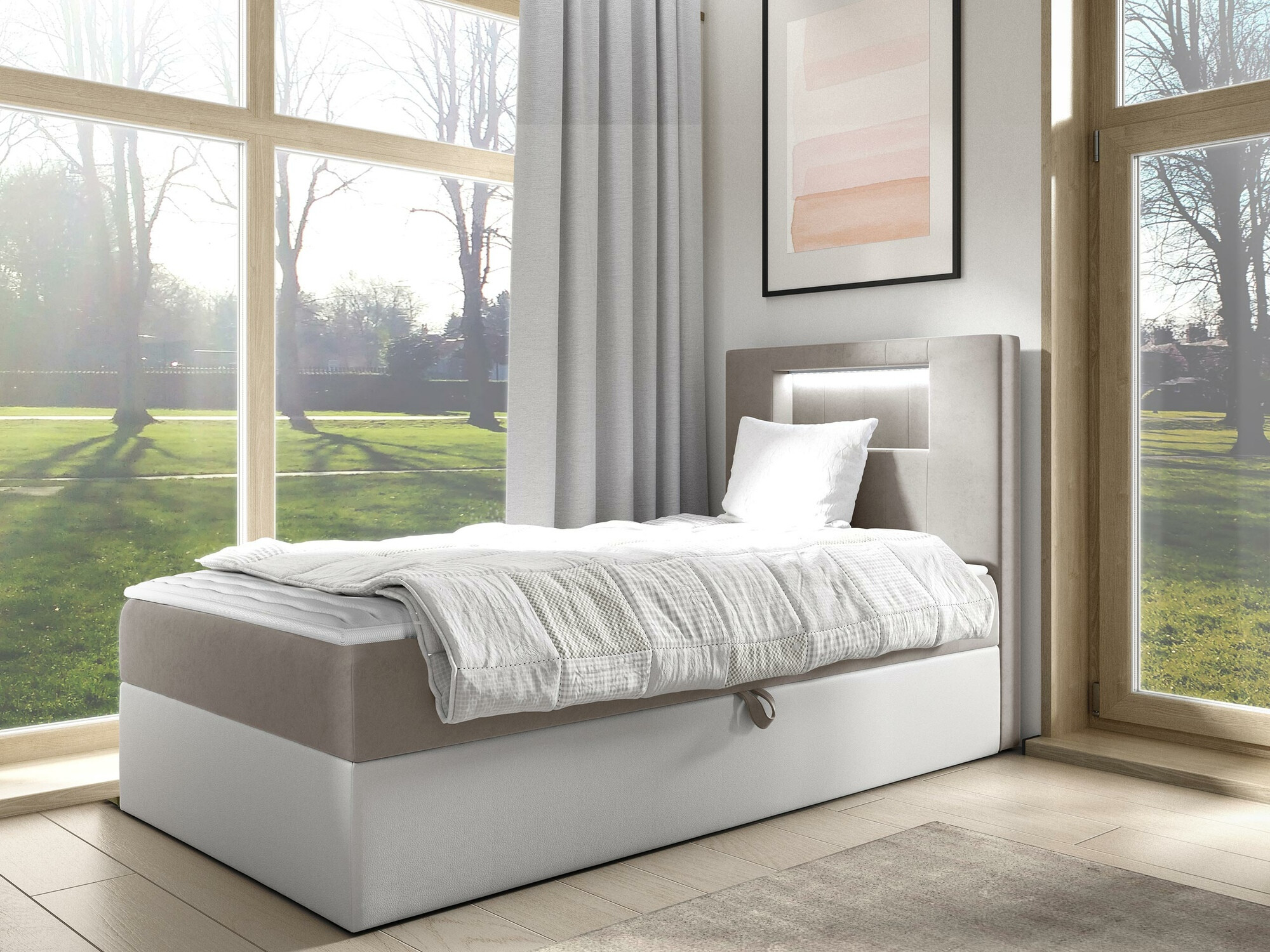 Boxspringbett Baltimore 169 (Soft 017 + Fresh 1)