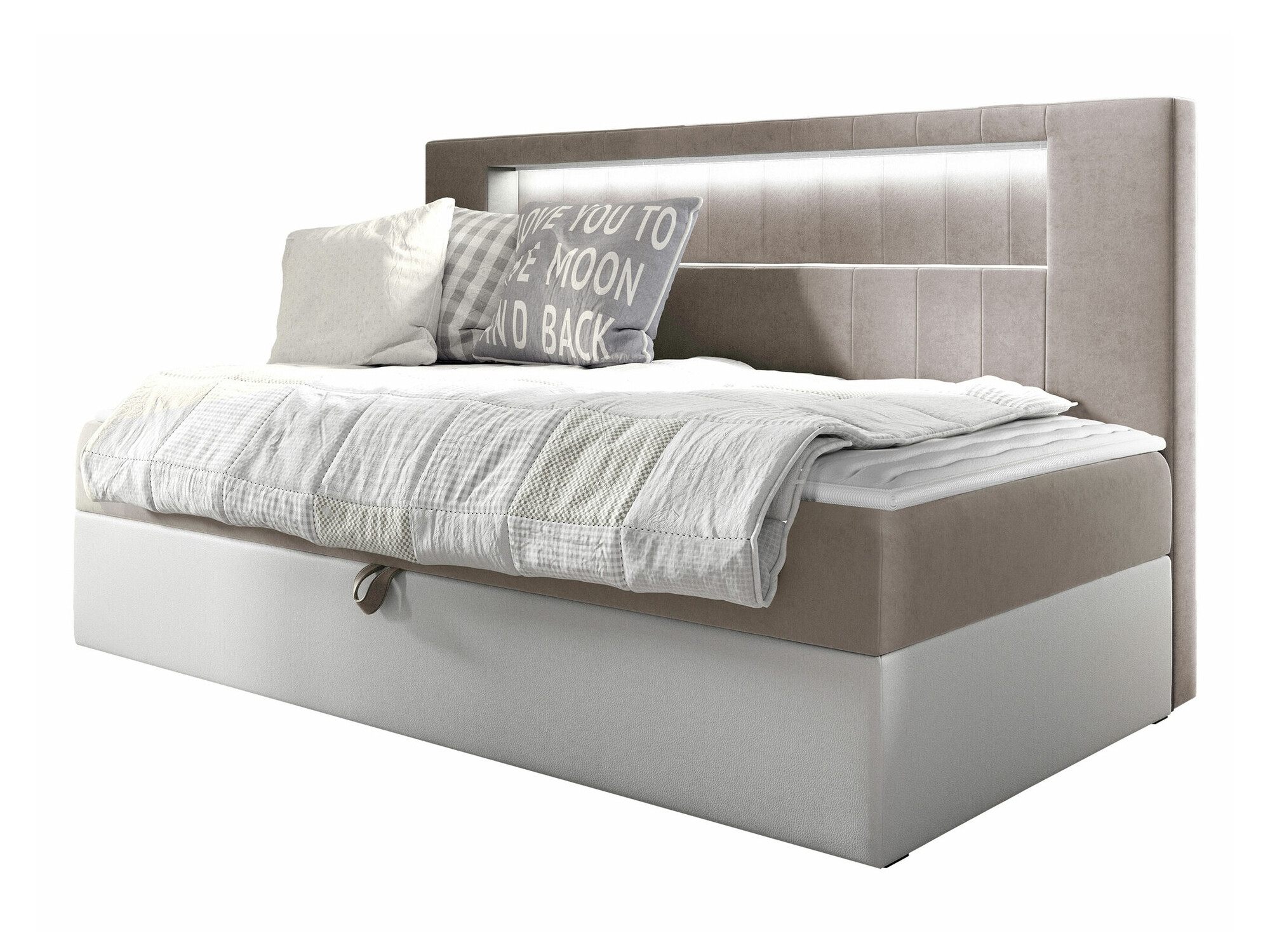 Boxspringbett Lucus IV (Soft 017 + Fresh 1)
