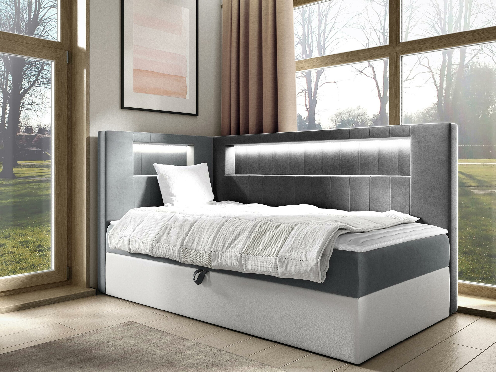 Boxspringbett Baltimore 172 (Soft 017 + Fresh 14)