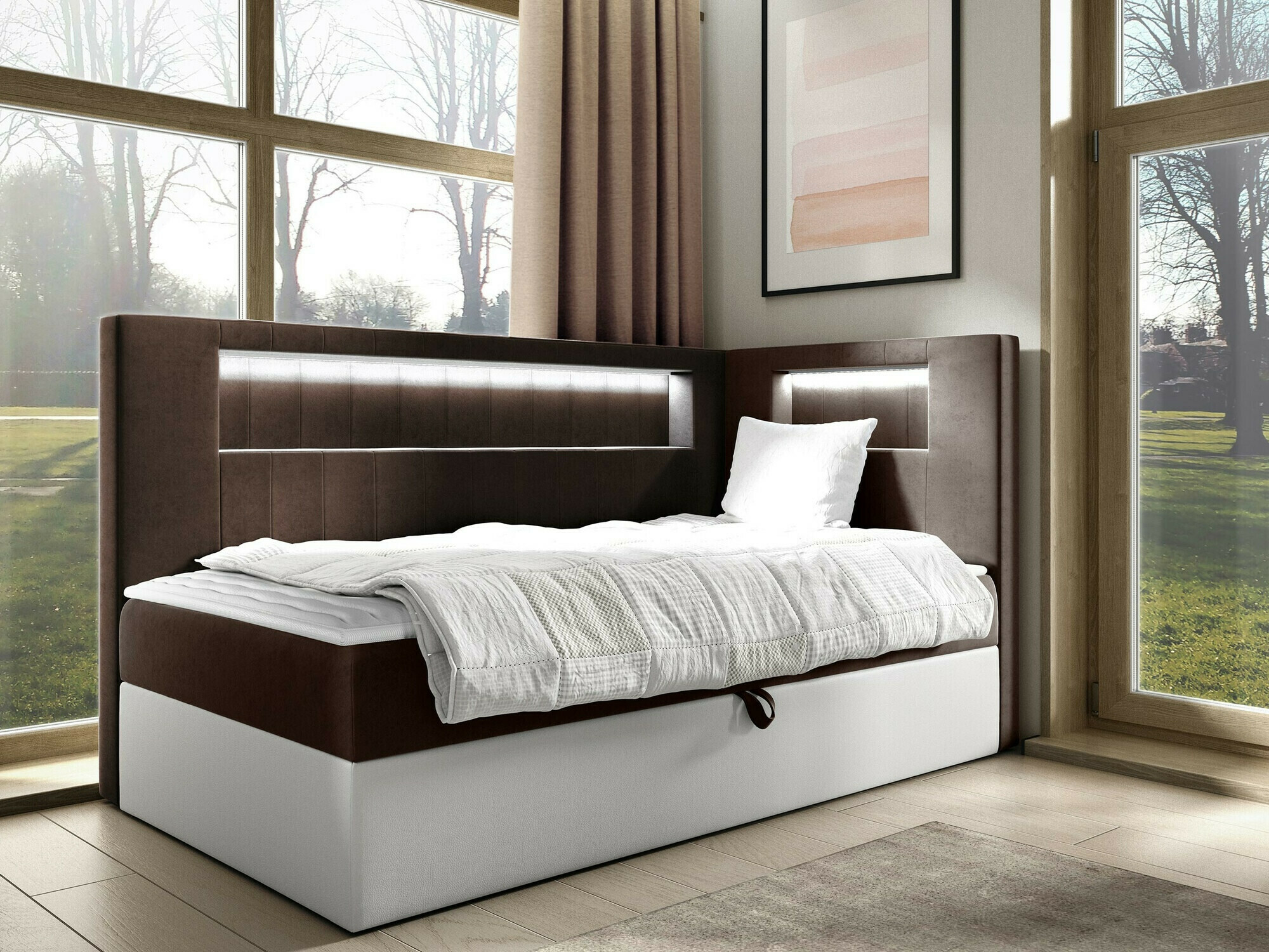 Boxspringbett Lucus VIII (Soft 017 + Fresh 4)