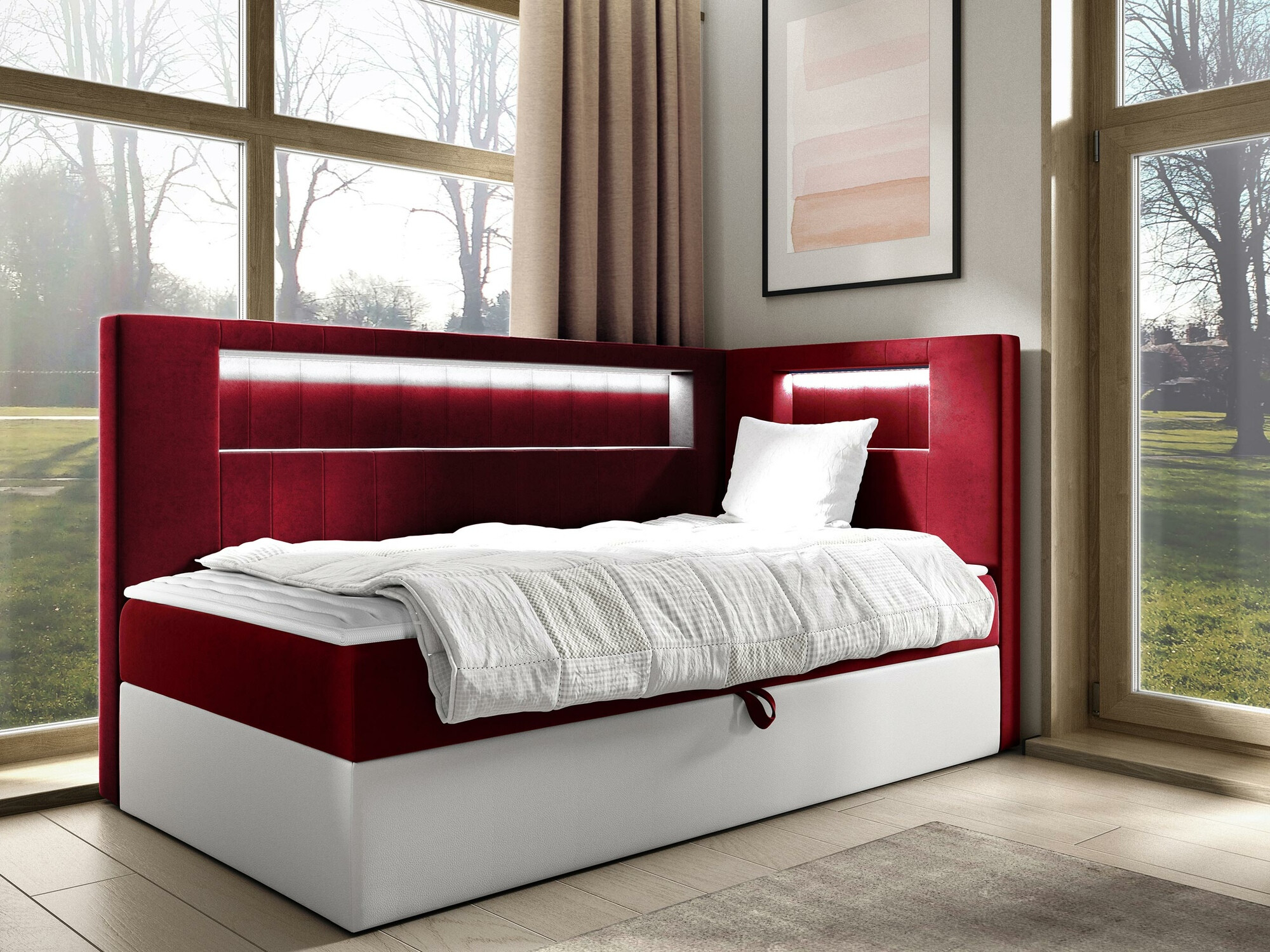 Boxspringbett Lucus VIII (Soft 017 + Fresh 8)