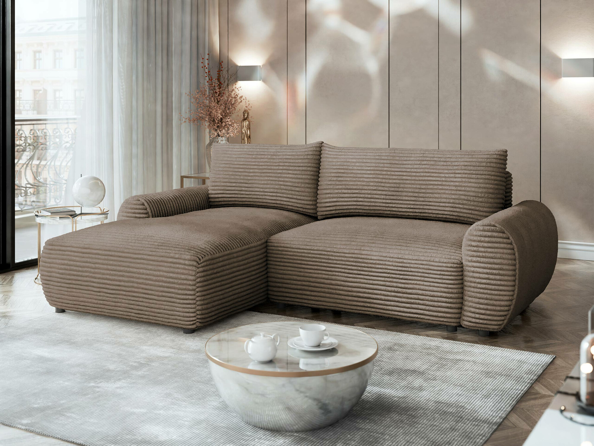 Ecksofa TrendyNest Strigina (Tilia 17)