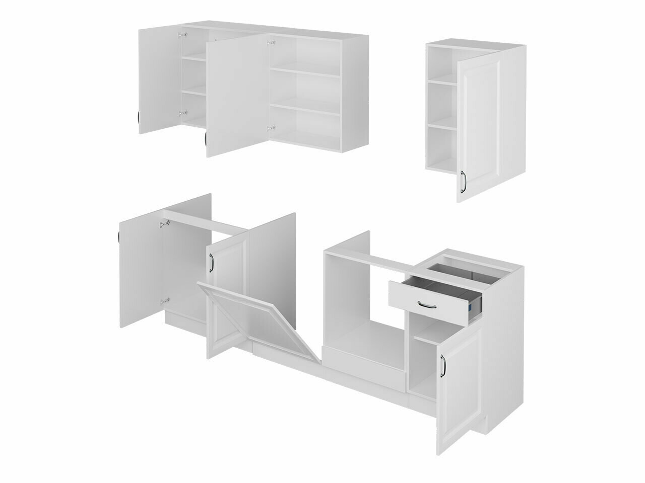 Modulares Küchenset Retro White 150