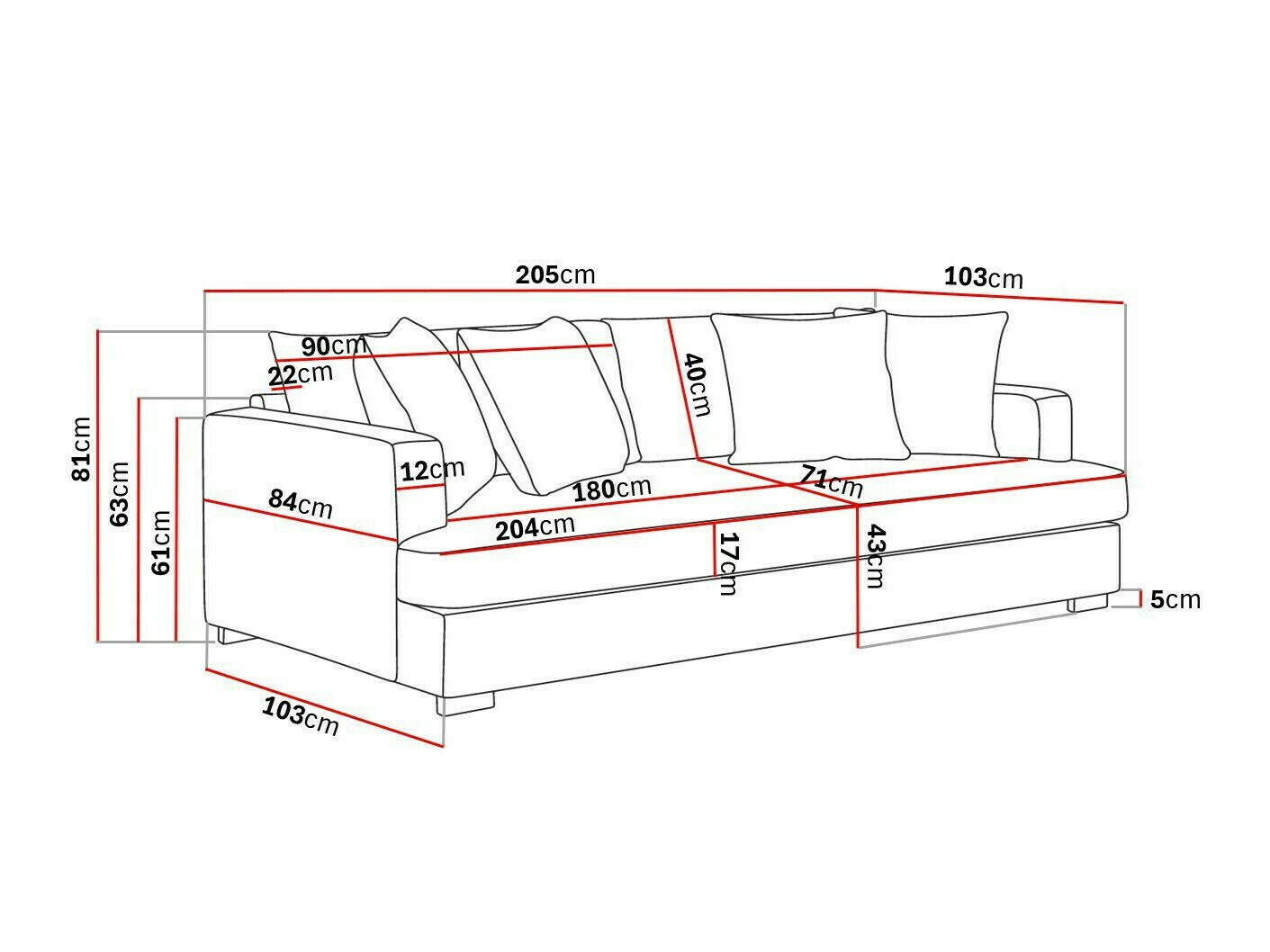 Sofa Tivsoe 101 (Trenza 06)