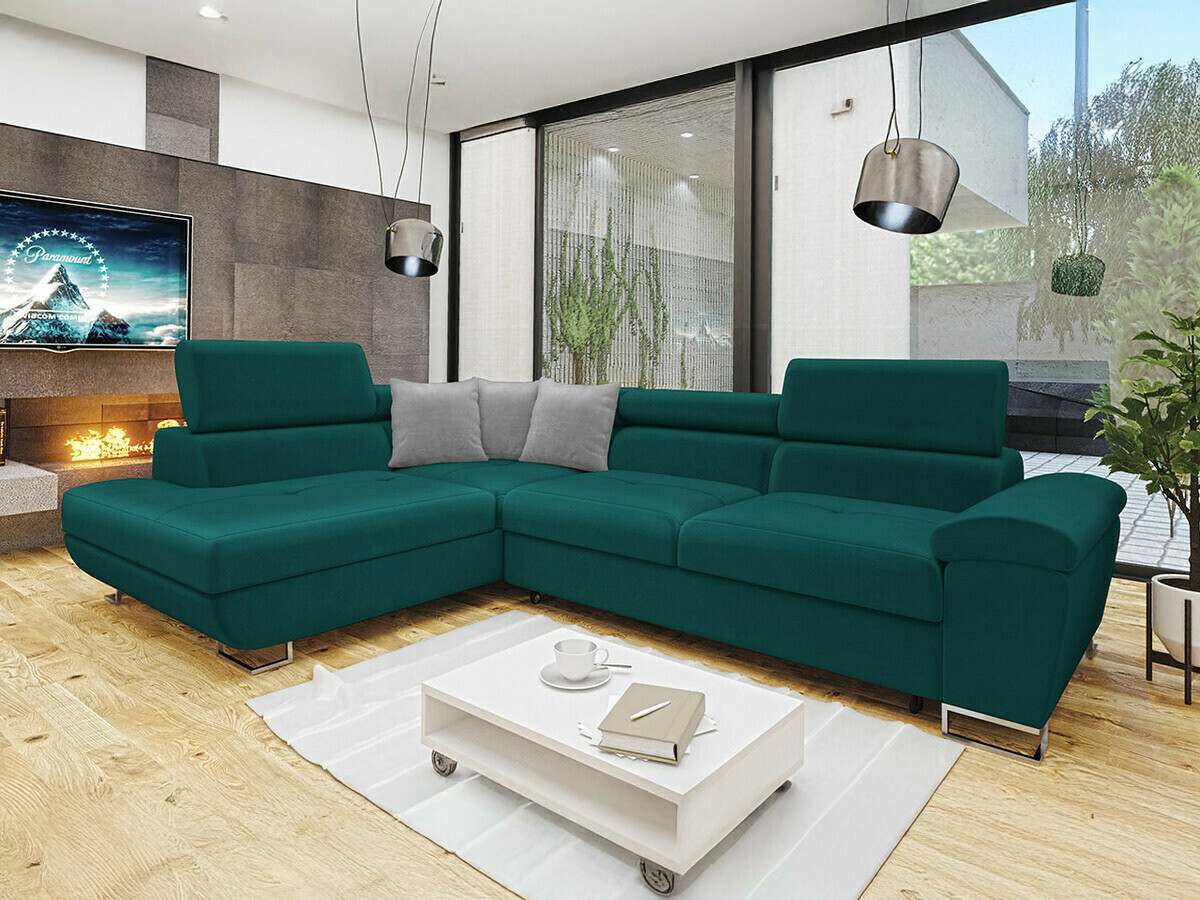 Ecksofa Comfivo Ruta II (Magic Velvet 2221 + Magic Velvet 2240)