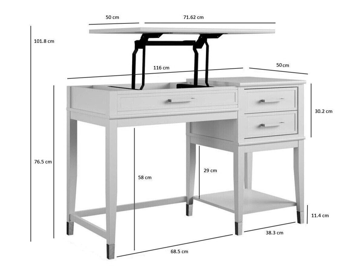 Bürotisch Belromu 102 (Graphit)