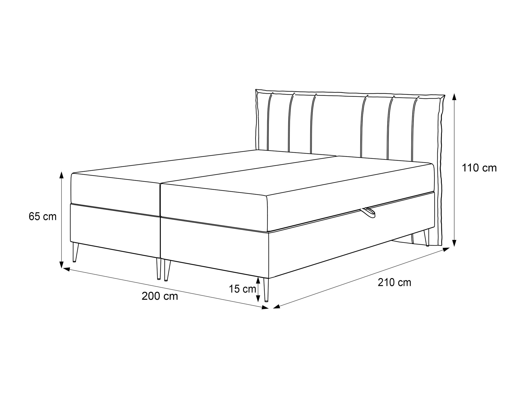 Boxspringbett Martinez 105 (Magic Velvet 2225)