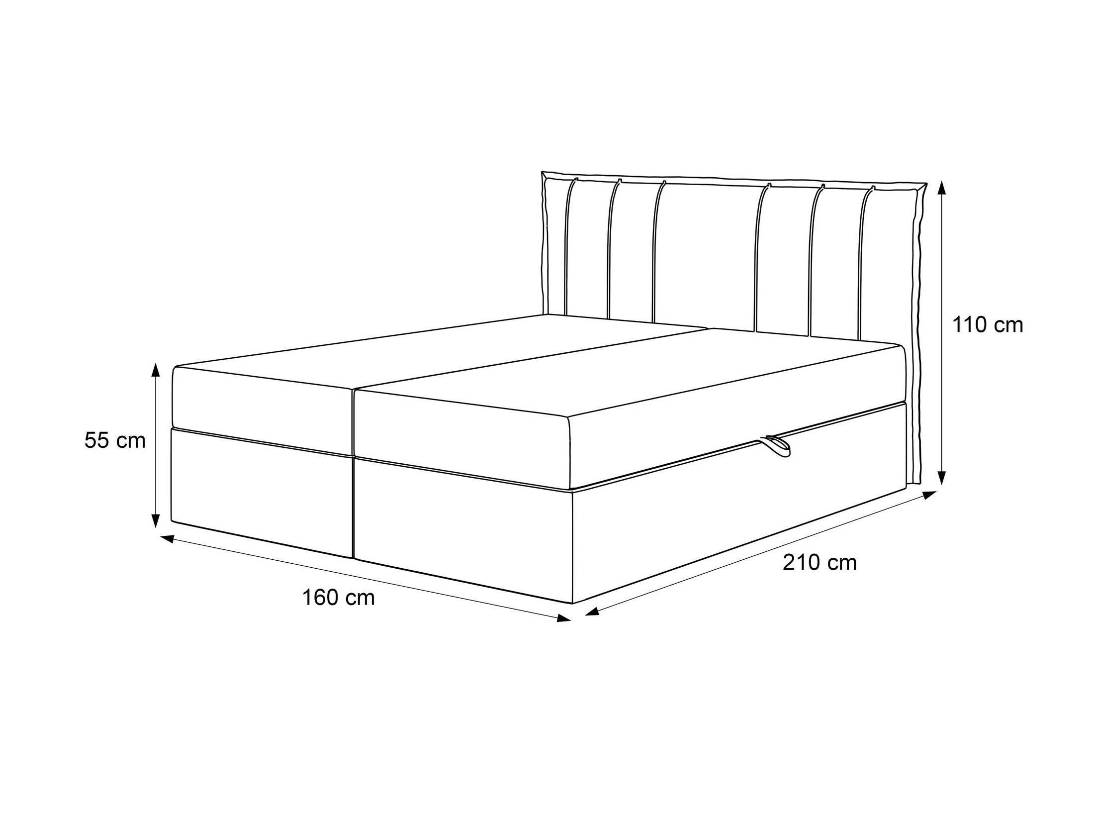 Boxspringbett Martinez 107 (Magic Velvet 2225)
