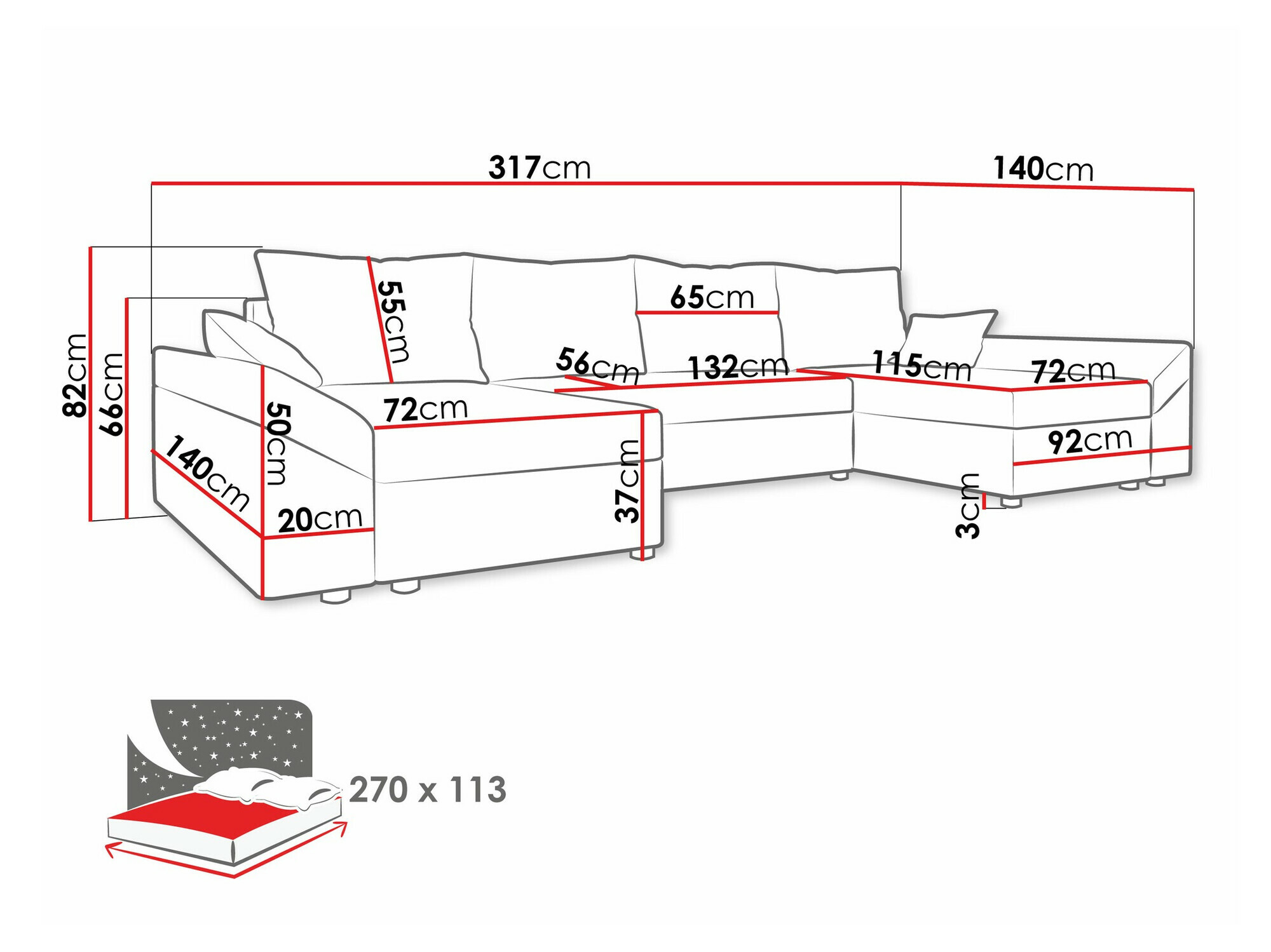 Ecksofa Memphis 131 (Kronos 07)