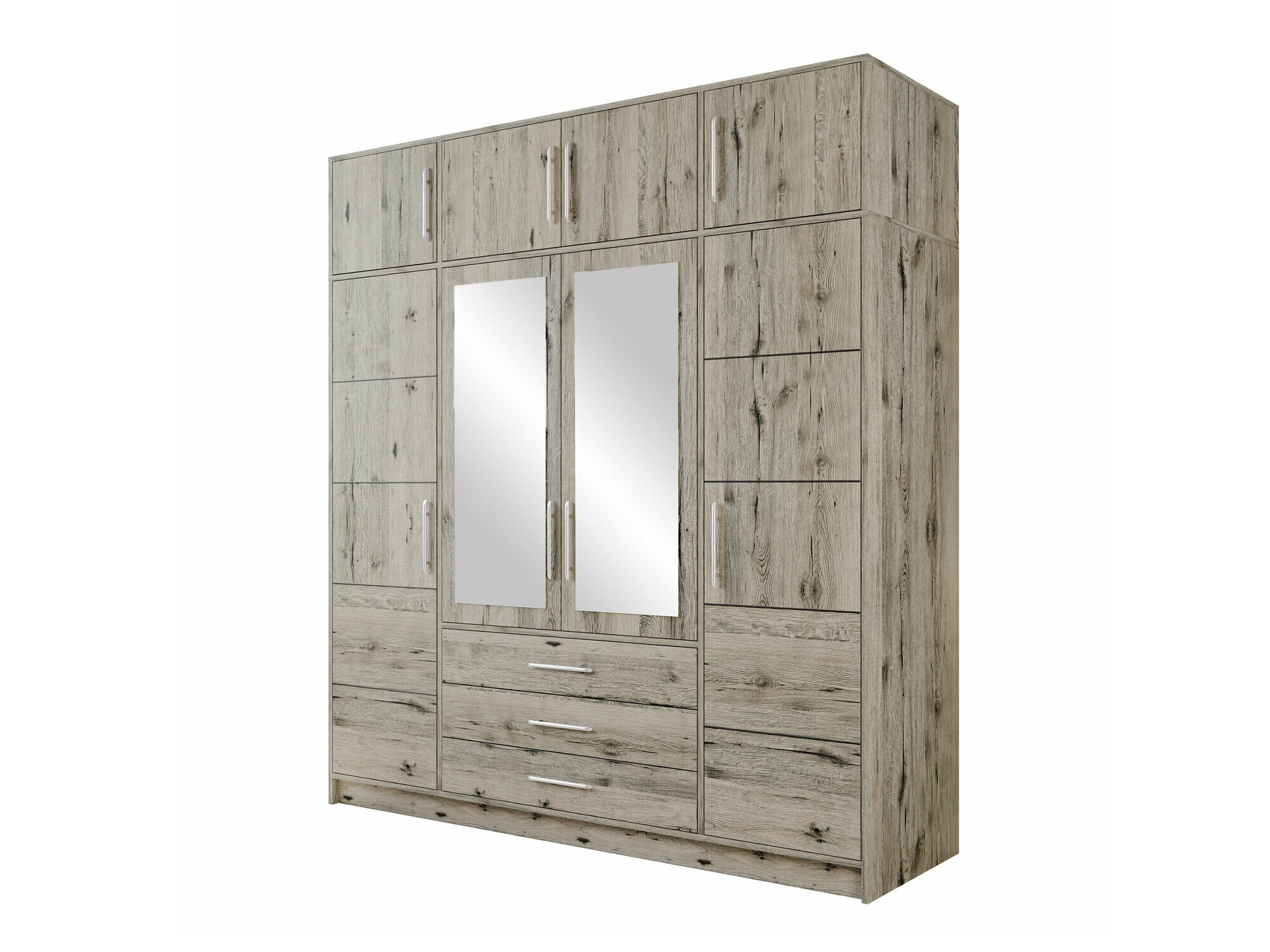 Kleiderschrank Dortivu 147 (Wellington Eichenholzoptik)