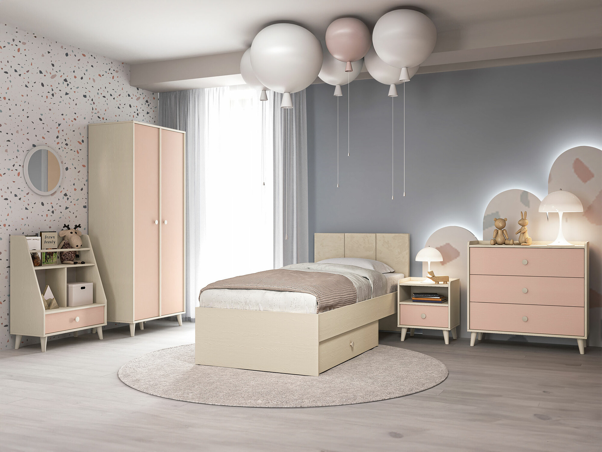 Kommode Tortoli 105 (Rosa)