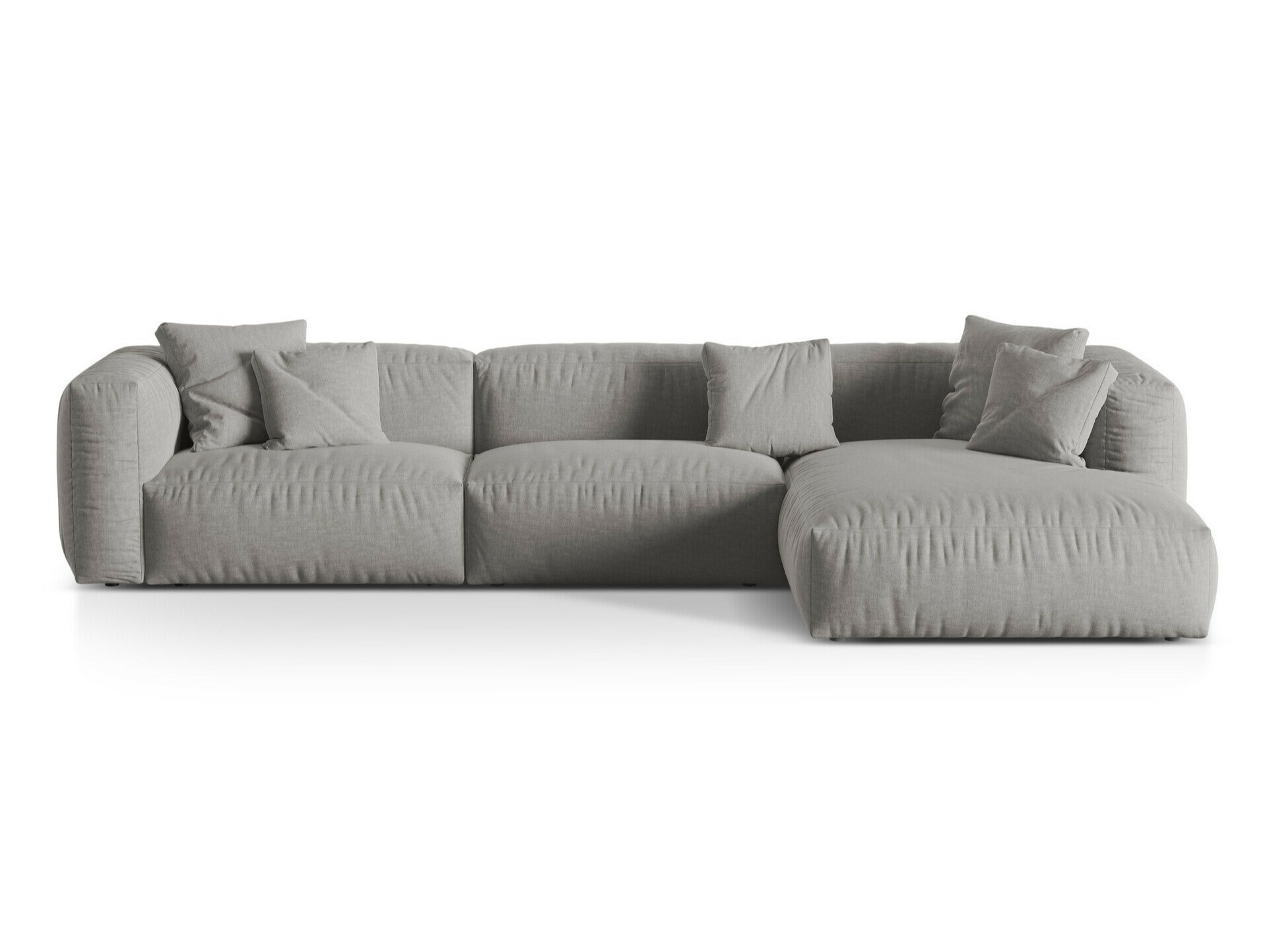 Modulares Ecksofa Sorcoro 104 (Boston Hell Grau)