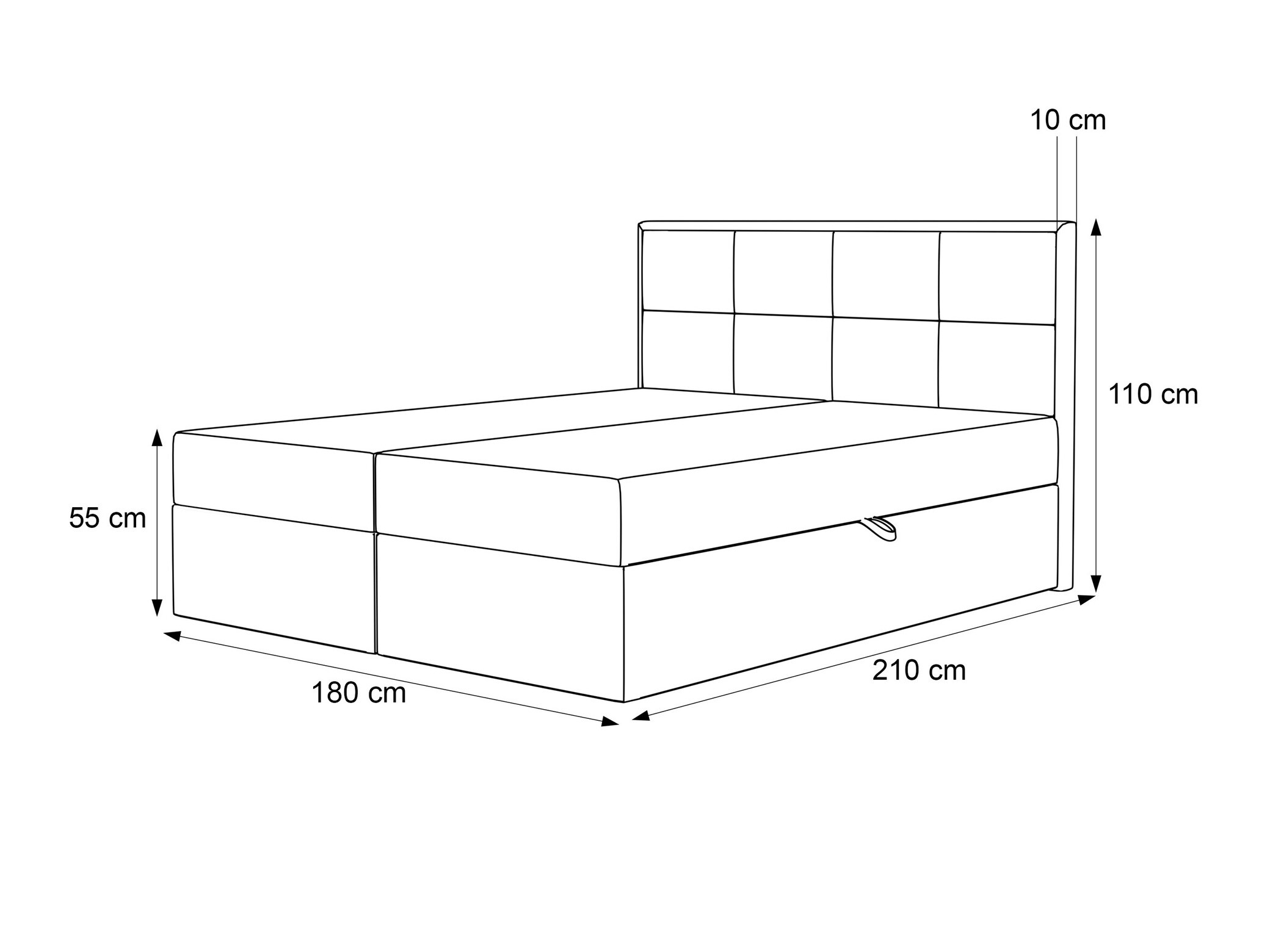 Boxspringbett Martinez 115 (Magic Velvet 2216)