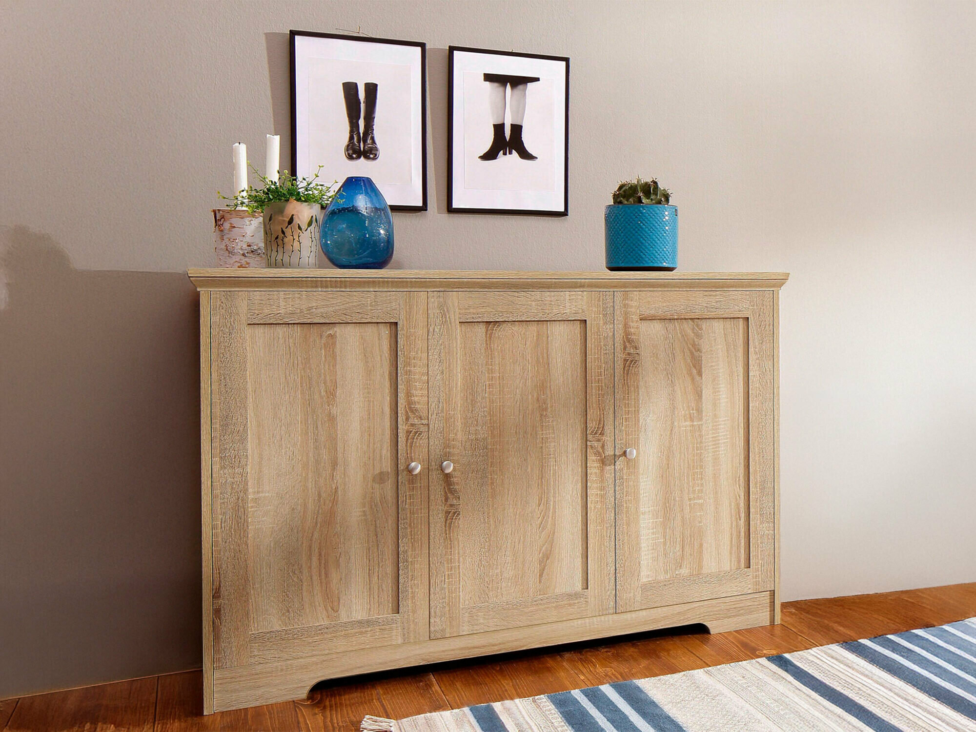 Sideboard Odemela 103 (Eichenholzoptik hell)