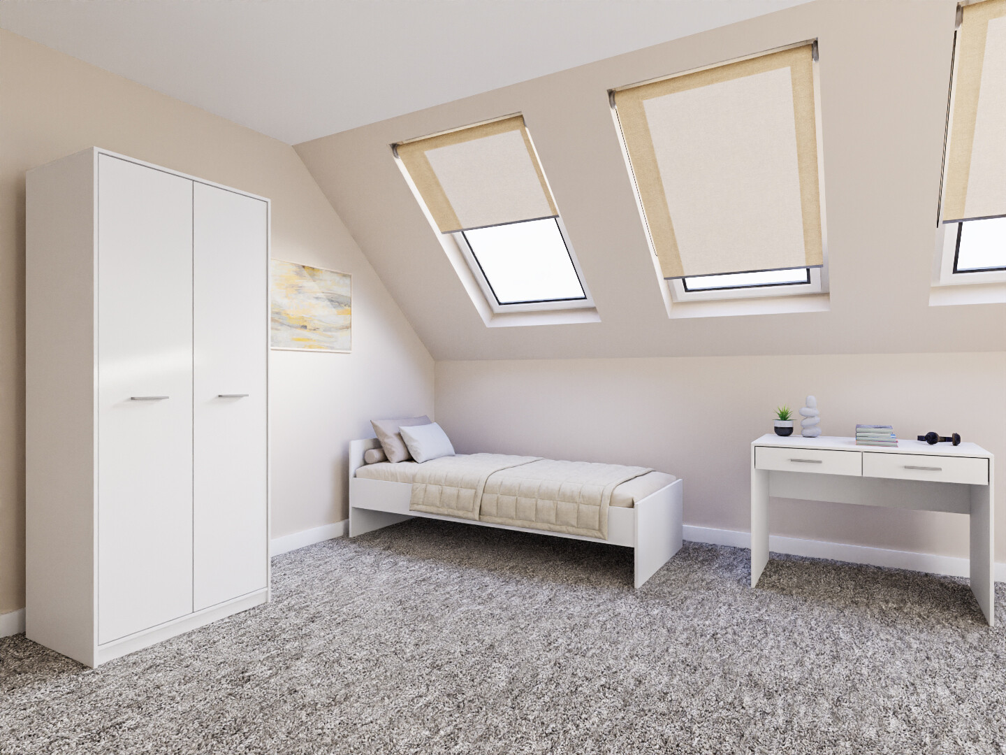 Schlafzimmer-Set Novsore 157 (Weiss)