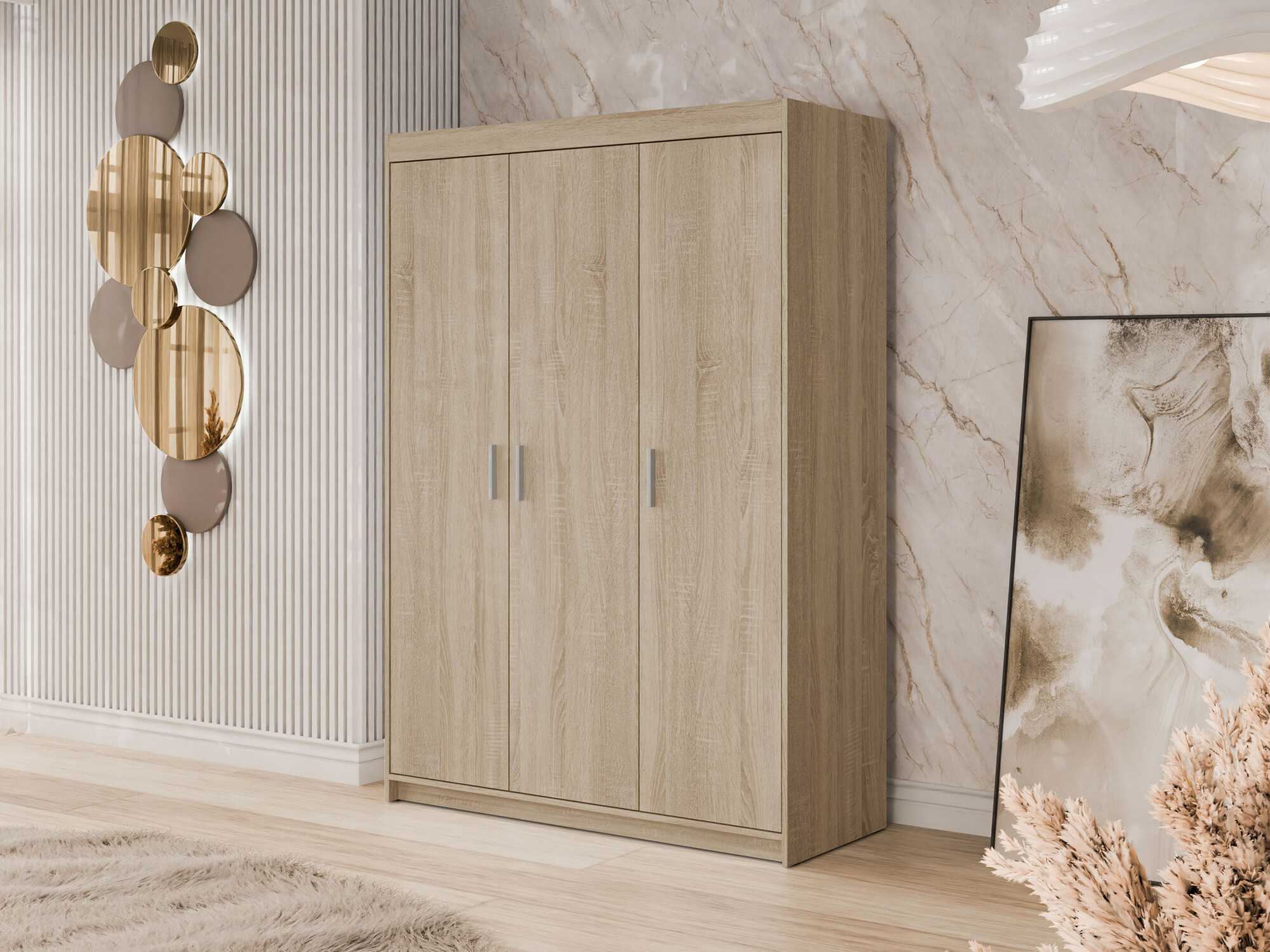 Kleiderschrank Novduni 101 (Sonoma eichenholz)