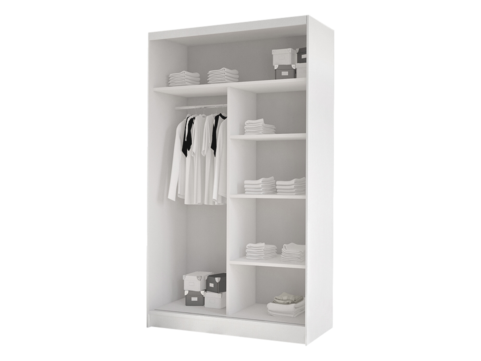 Kleiderschrank Closico Structor VII (Weiss + Sonoma-Eiche)