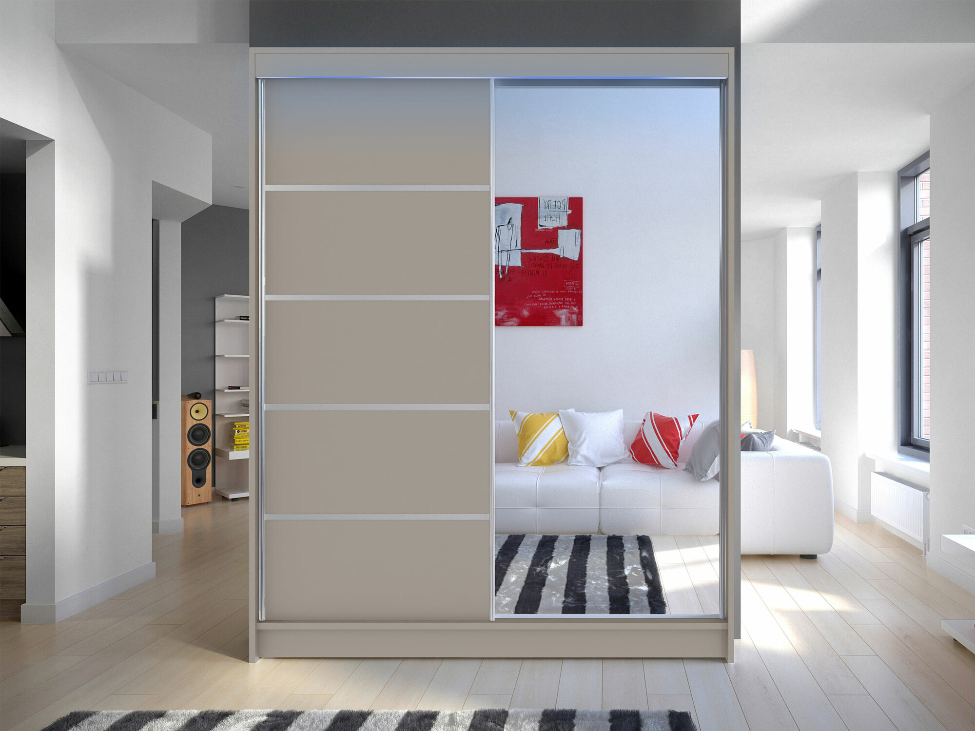Kleiderschrank Closico Vastor III (Kaschmir)