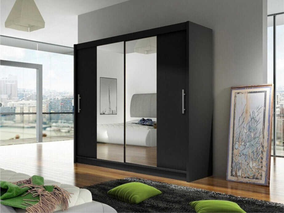 Kleiderschrank Closico Pallor II (Schwarz)