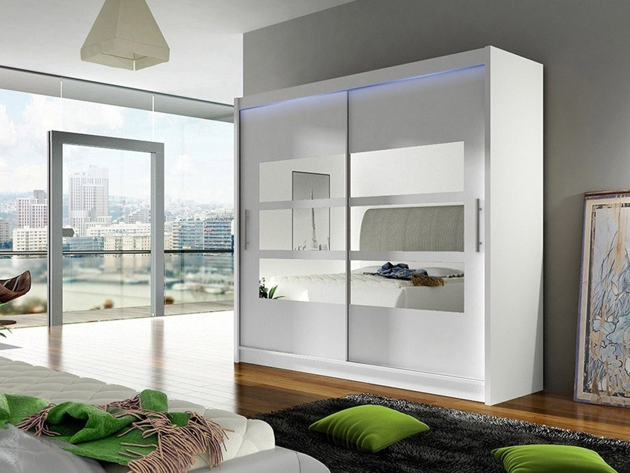 Kleiderschrank Closico Pallor III (Weiss)