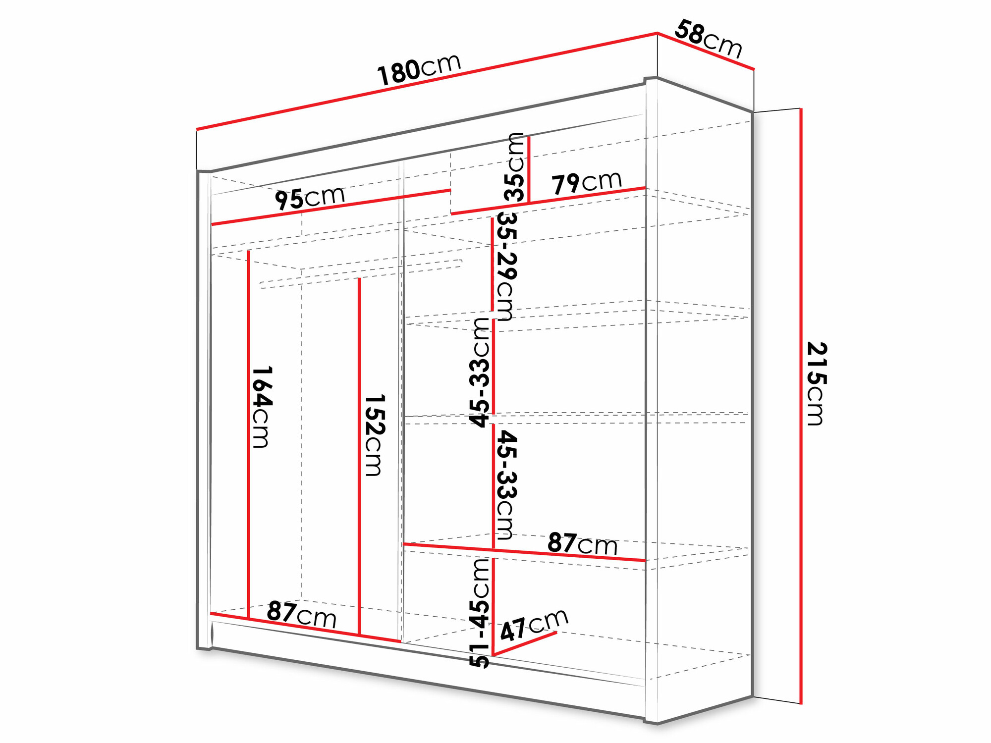 Kleiderschrank Closico Pallor IV (Kaschmir)