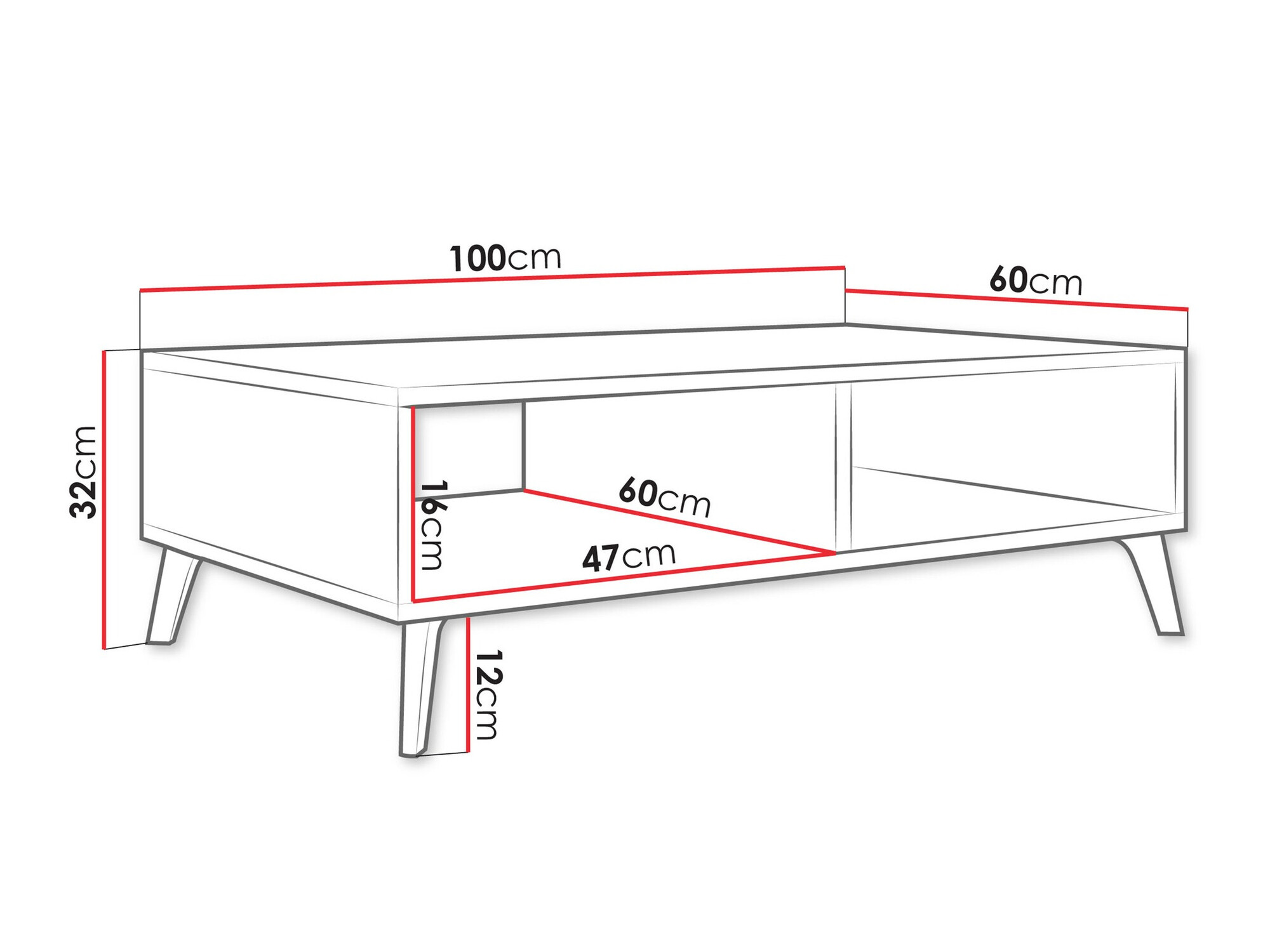Couchtisch Comfivo Teslomo 114 (Kaschmir)