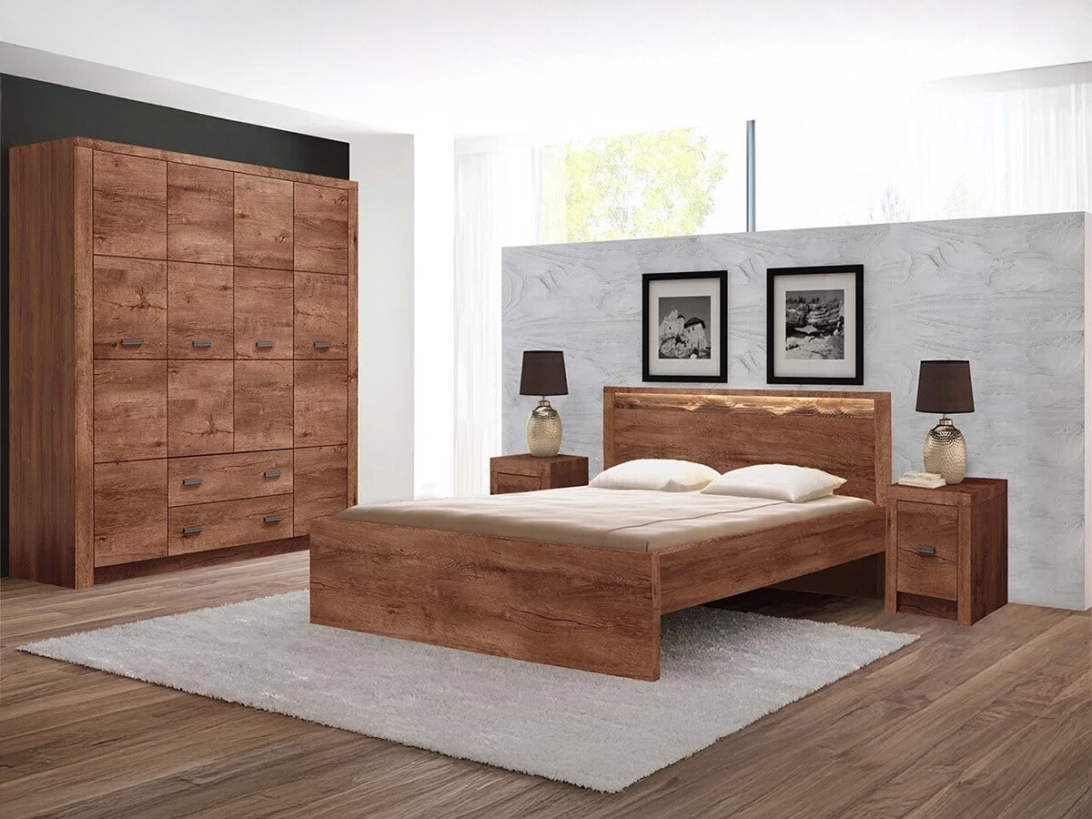 Bett Serfeno 117 (Asche)