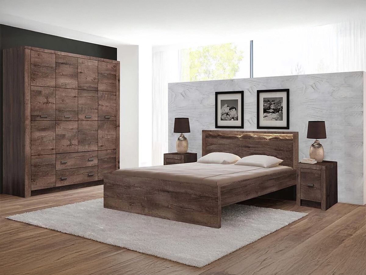 Bett Serfeno 117 (Esche dunkel)