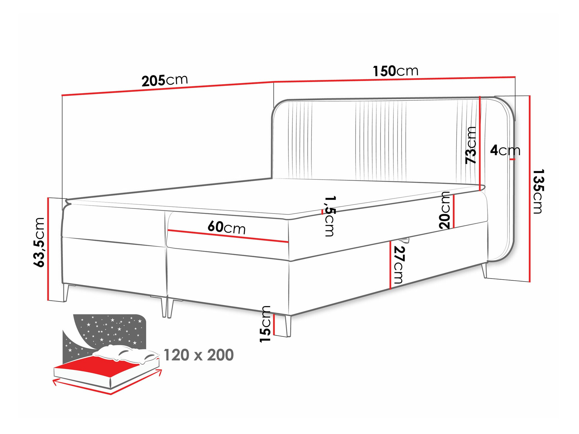 Boxspringbett Sonus (Magic Velvet 2206)