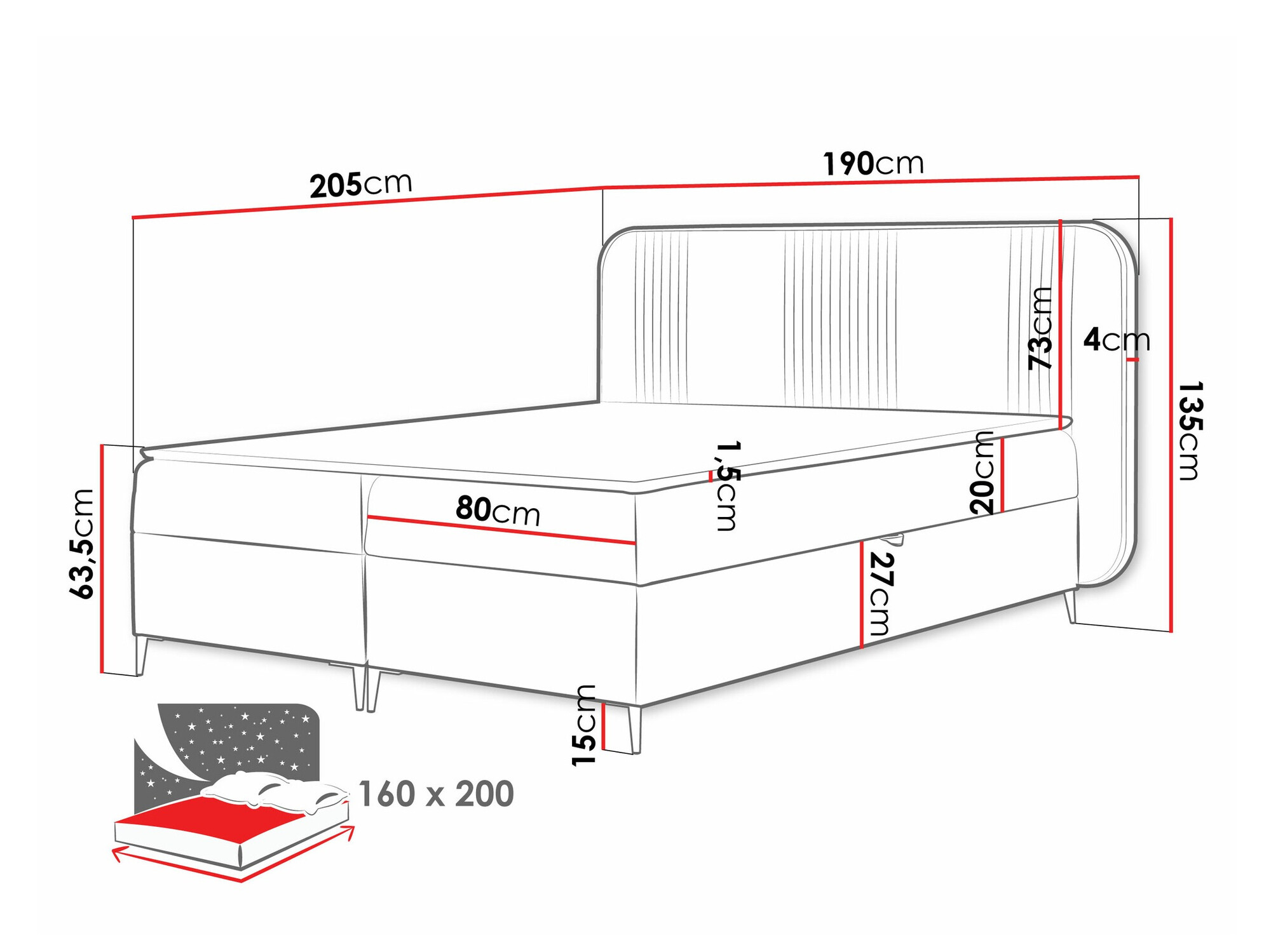 Boxspringbett Sonus (Magic Velvet 2219)