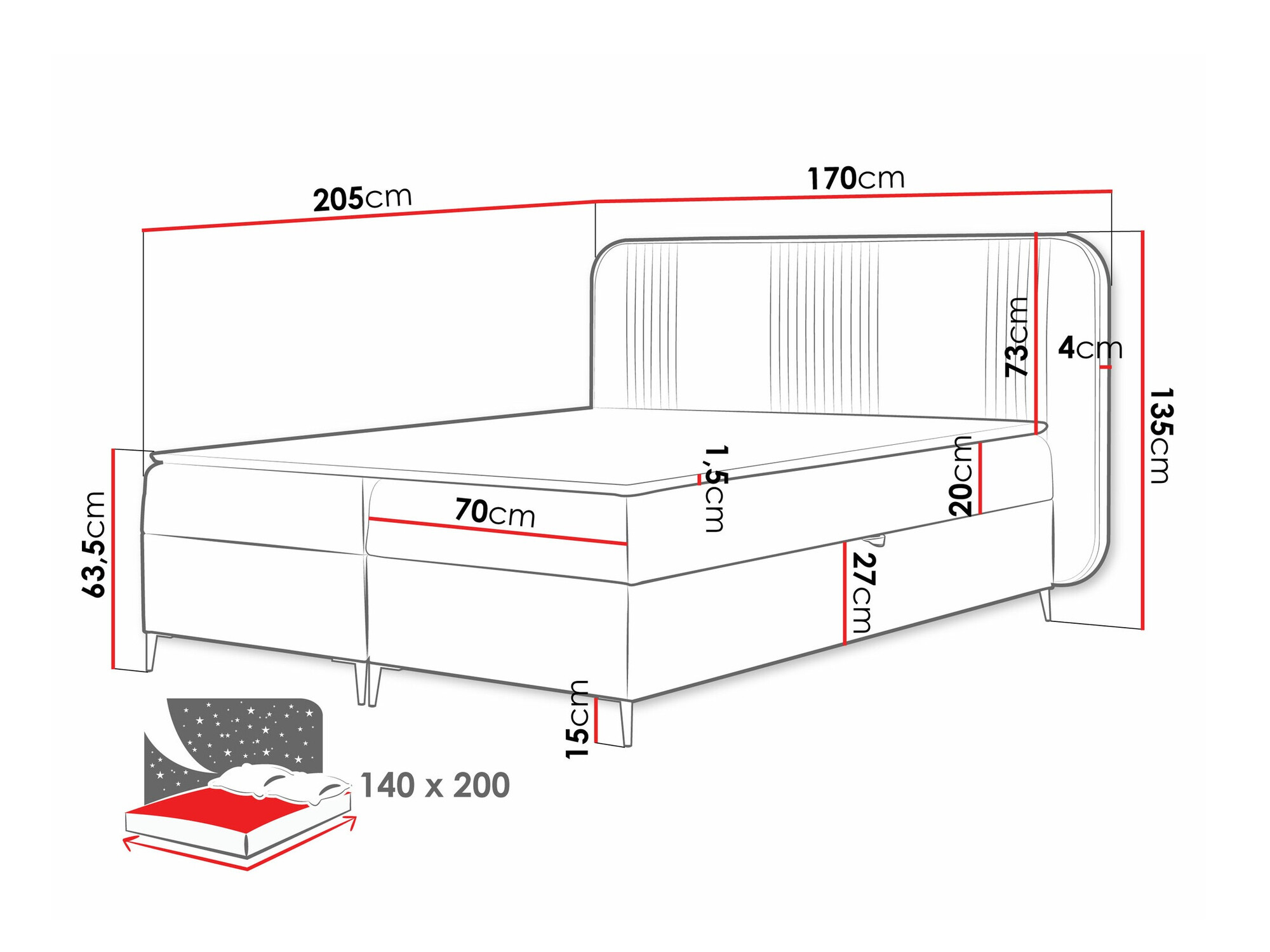 Boxspringbett Sonus (Magic Velvet 2256)
