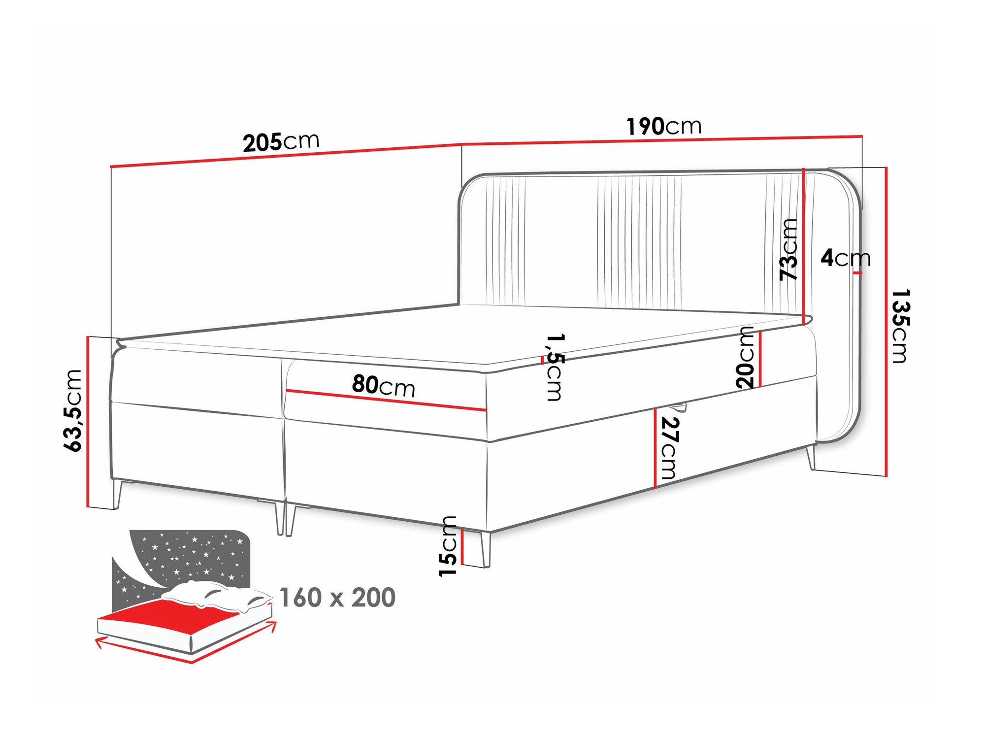 Boxspringbett Sonus (Magic Velvet 2256)