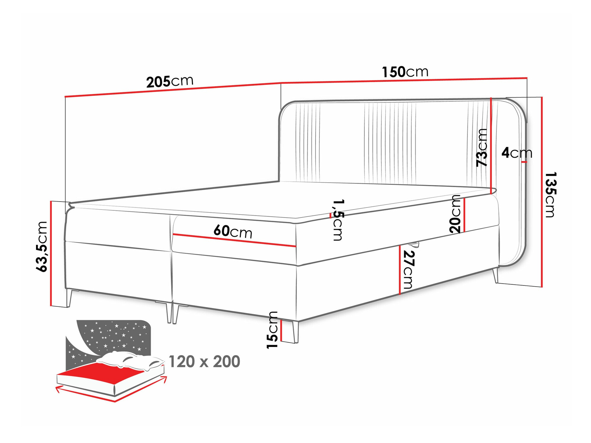 Boxspringbett Sonus (Magic Velvet 2257)