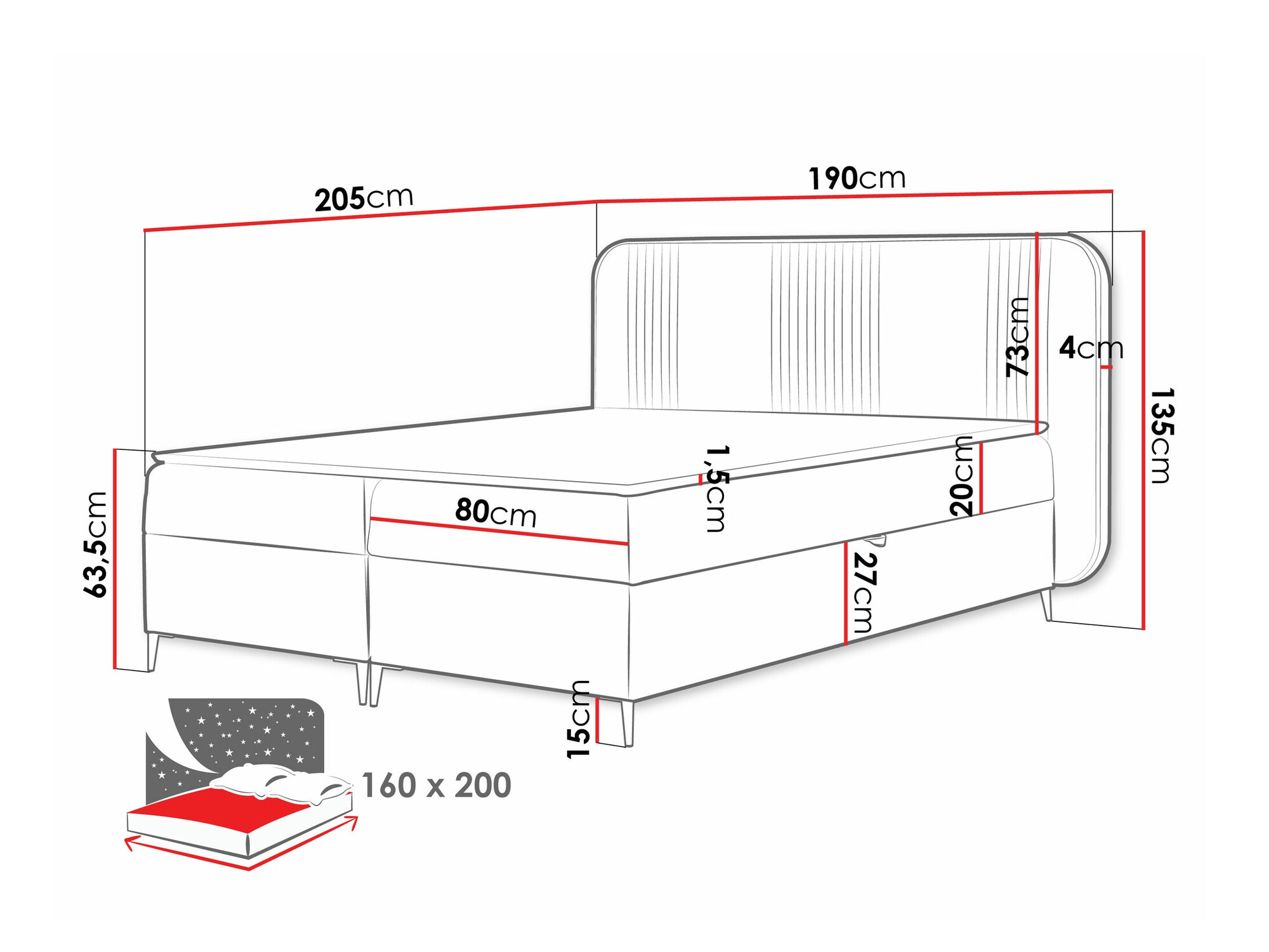 Boxspringbett Sonus (Magic Velvet 2257)